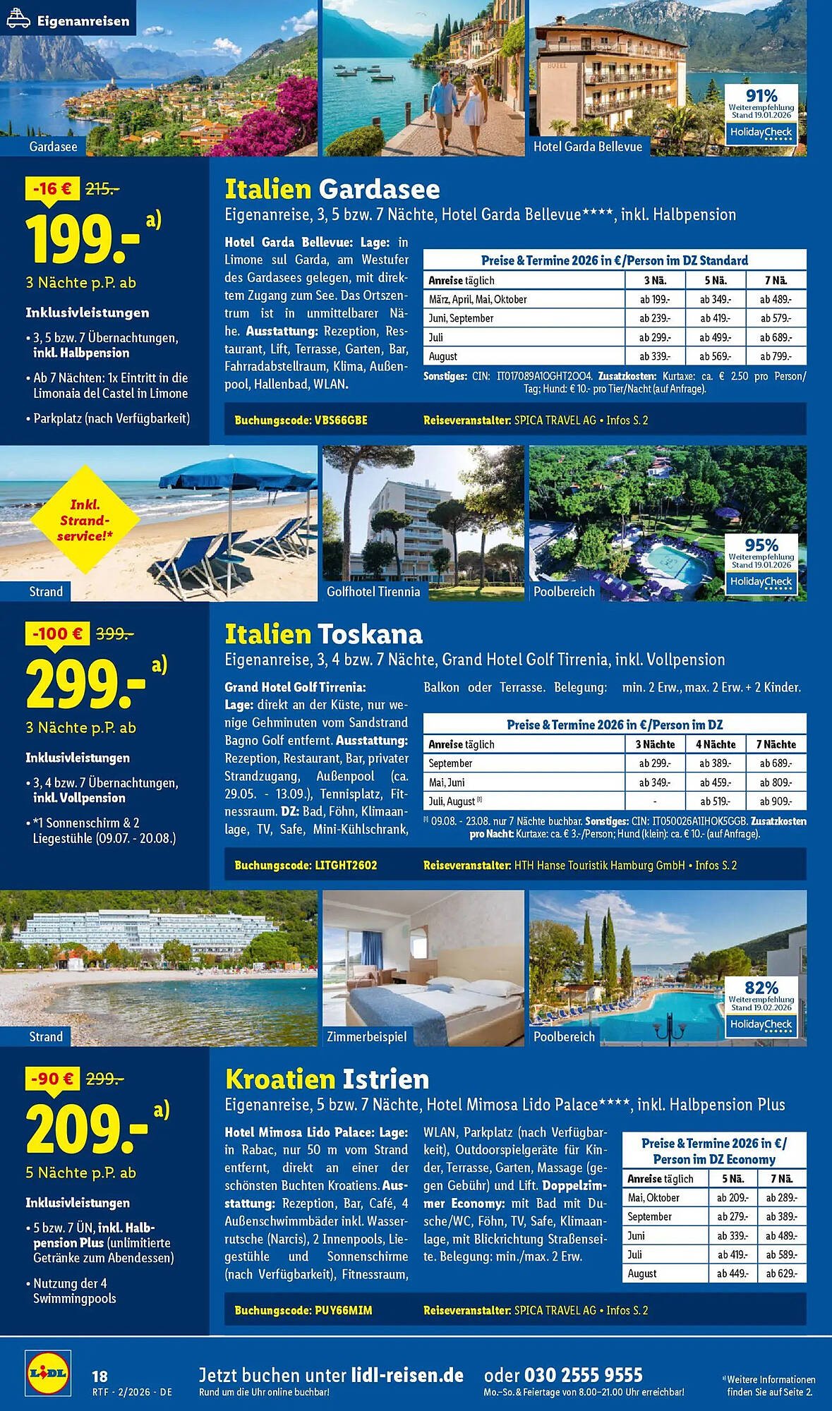 Lidl Reisen Prospekt