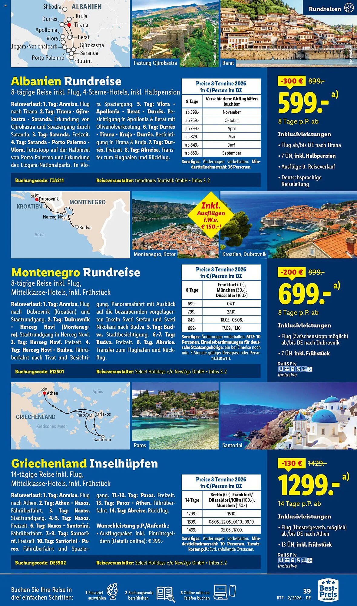 Lidl Reisen Prospekt