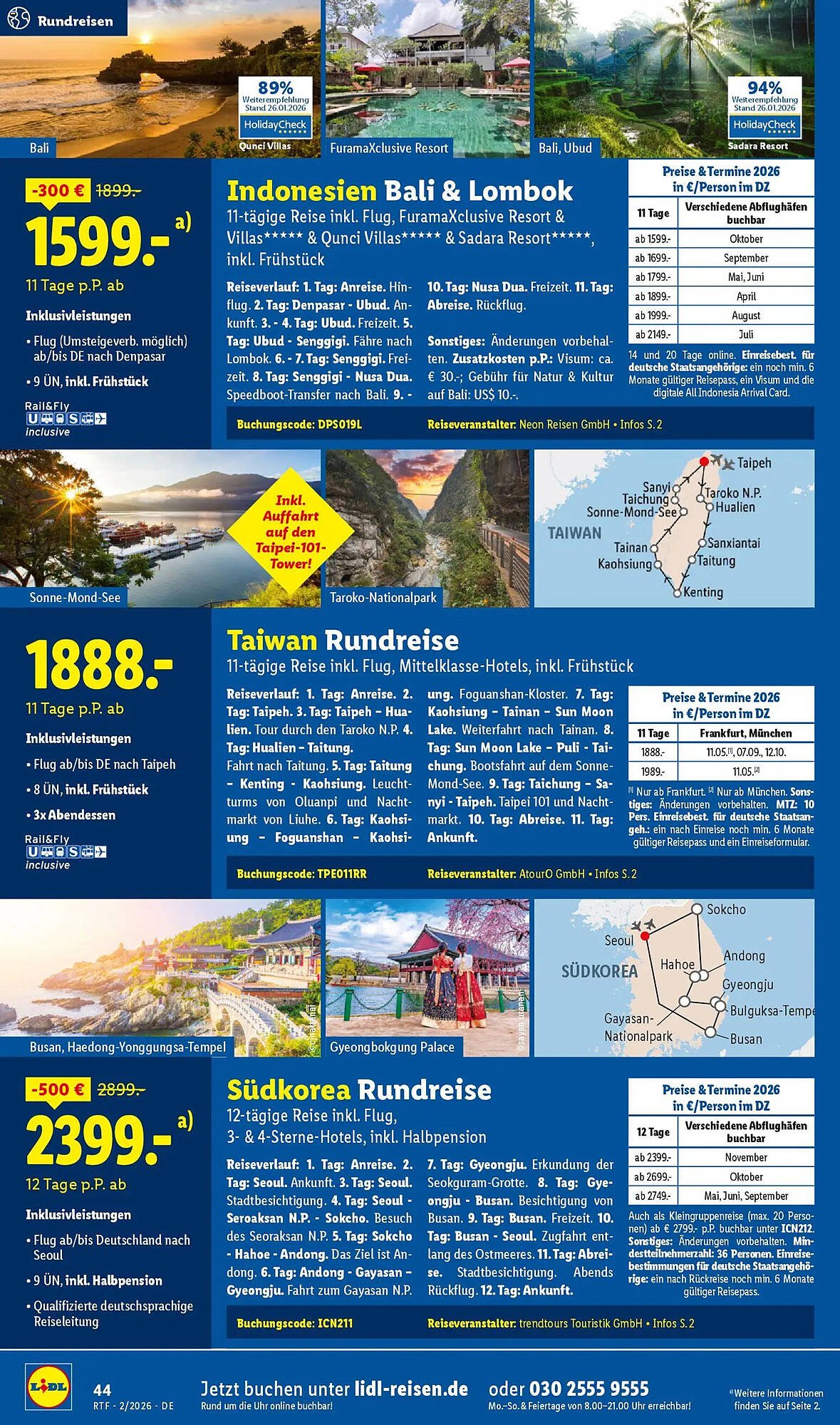 Lidl Reisen Prospekt