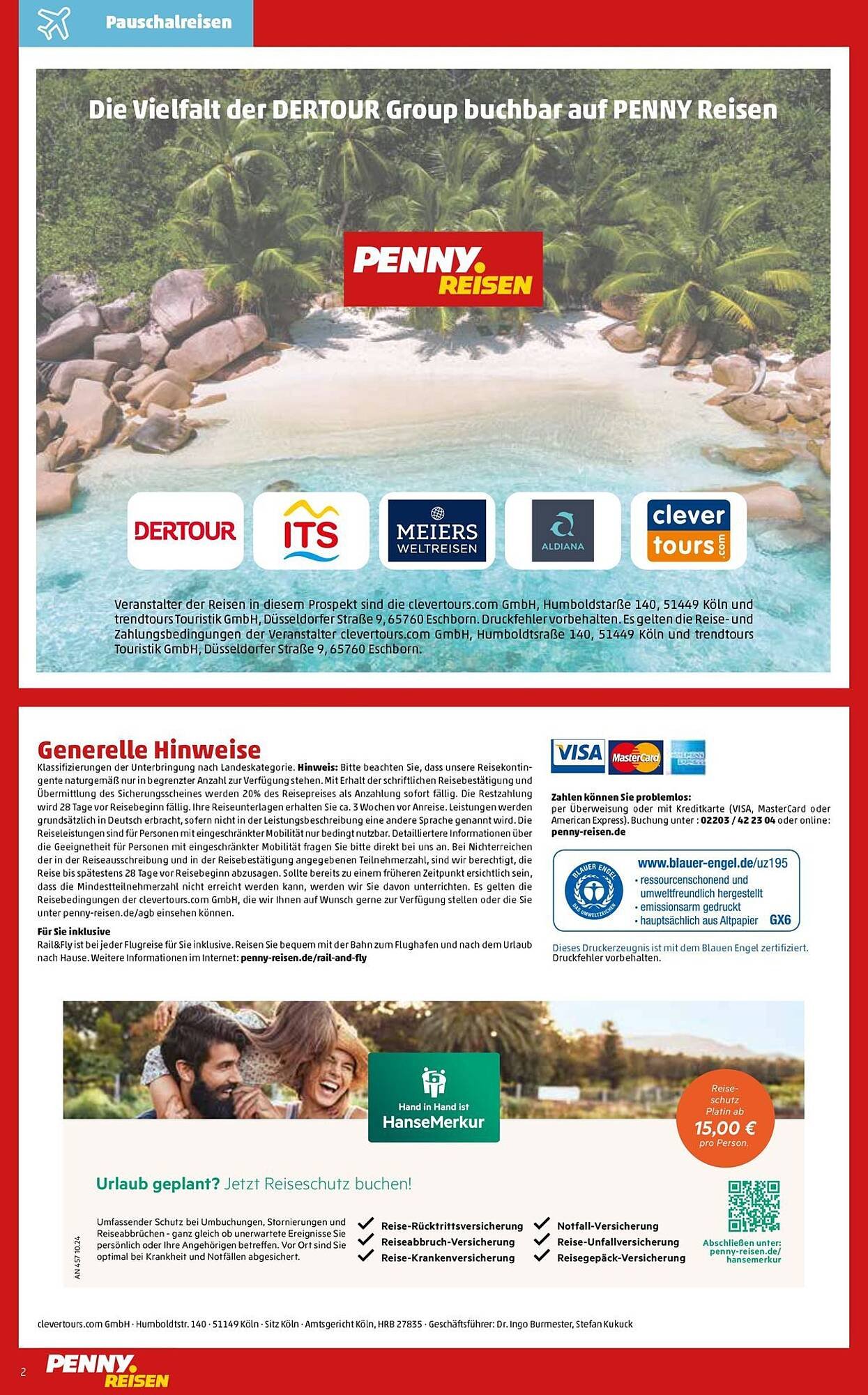Penny Reisen Prospekt