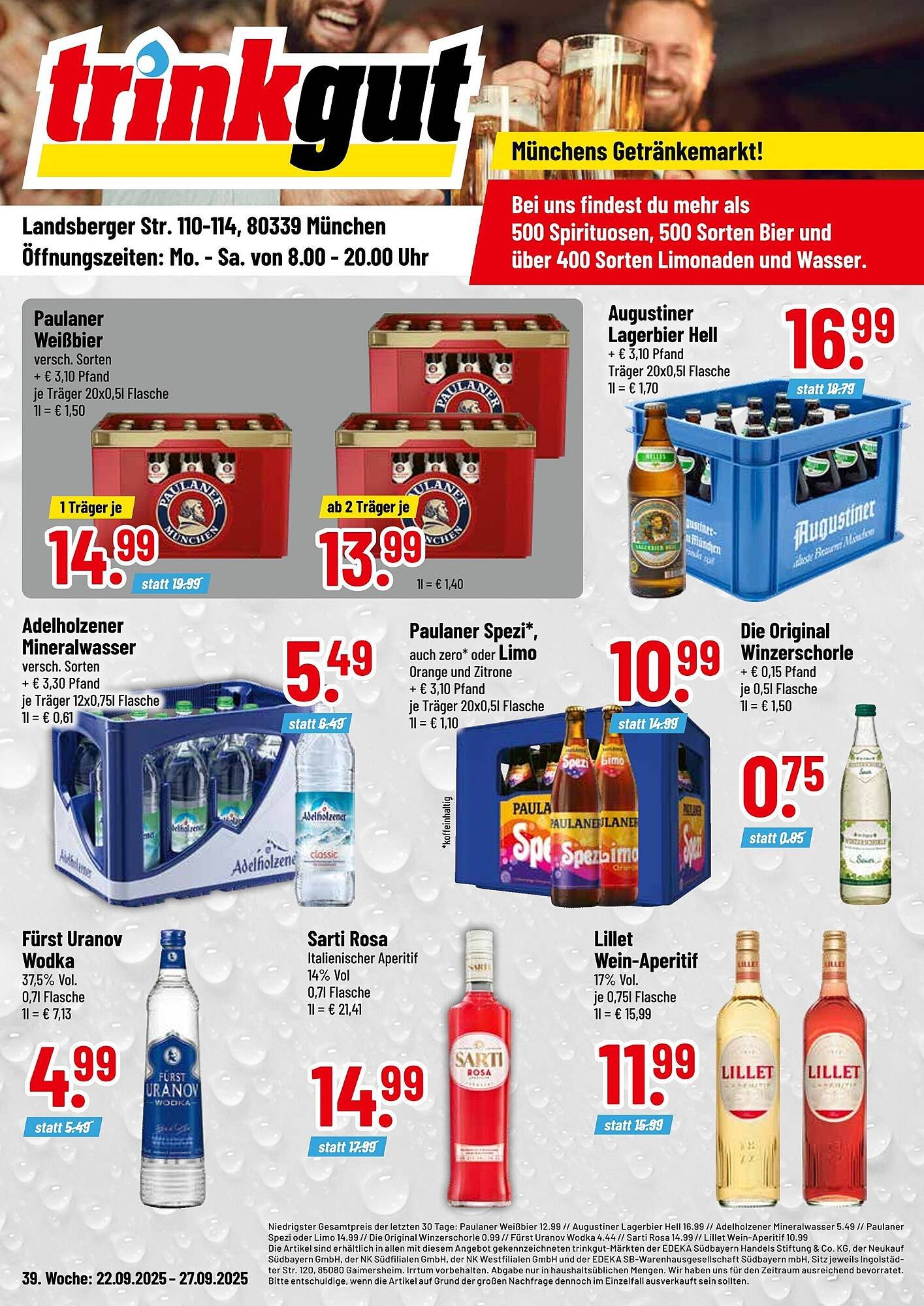 Trinkgut Prospekt (2025-09-22 - 2025-09-27) | 1