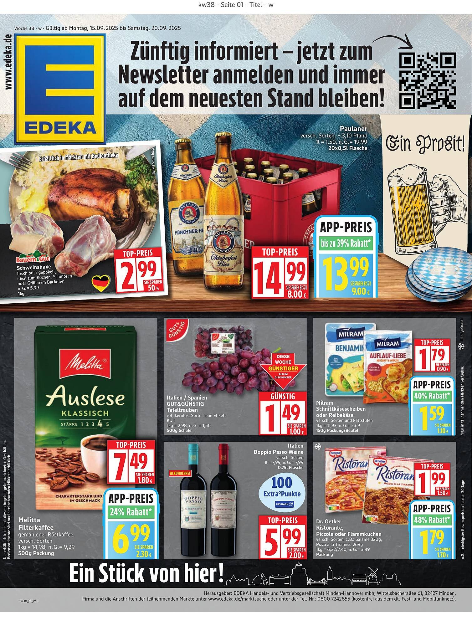 Edeka Prospekt (2025-09-15 - 2025-09-20) | 1