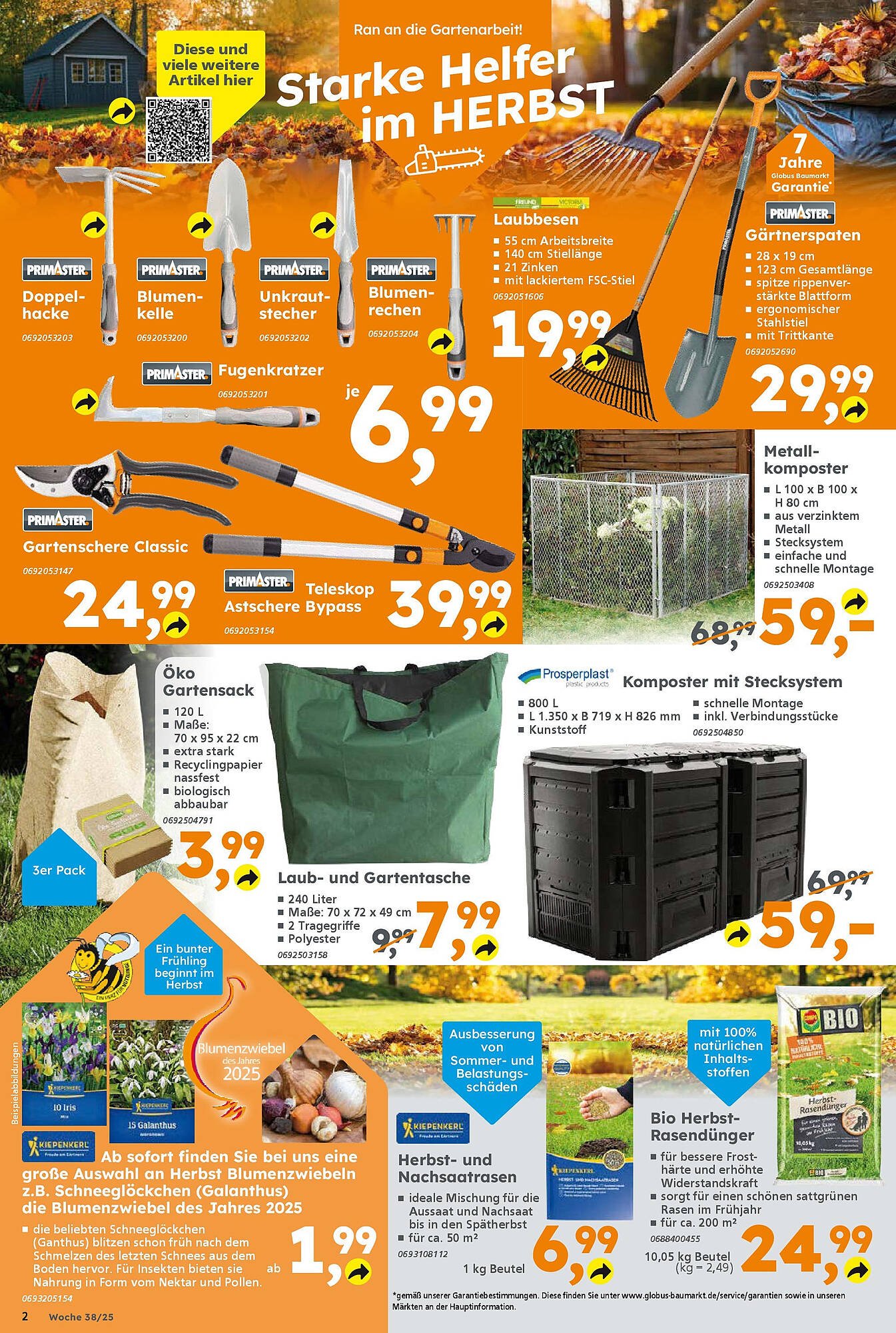 Globus Baumarkt Prospekt (2025-09-14 - 2025-09-20) | 2