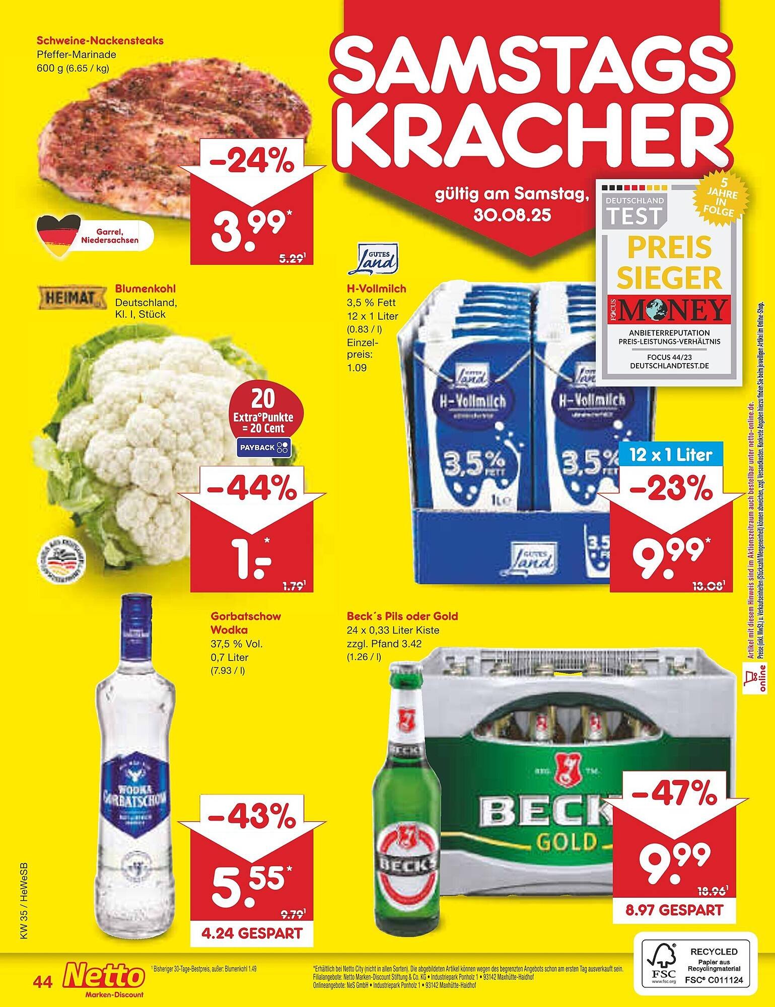 Netto Marken-Discount Prospekt (2025-08-25 - 2025-08-30) | 64