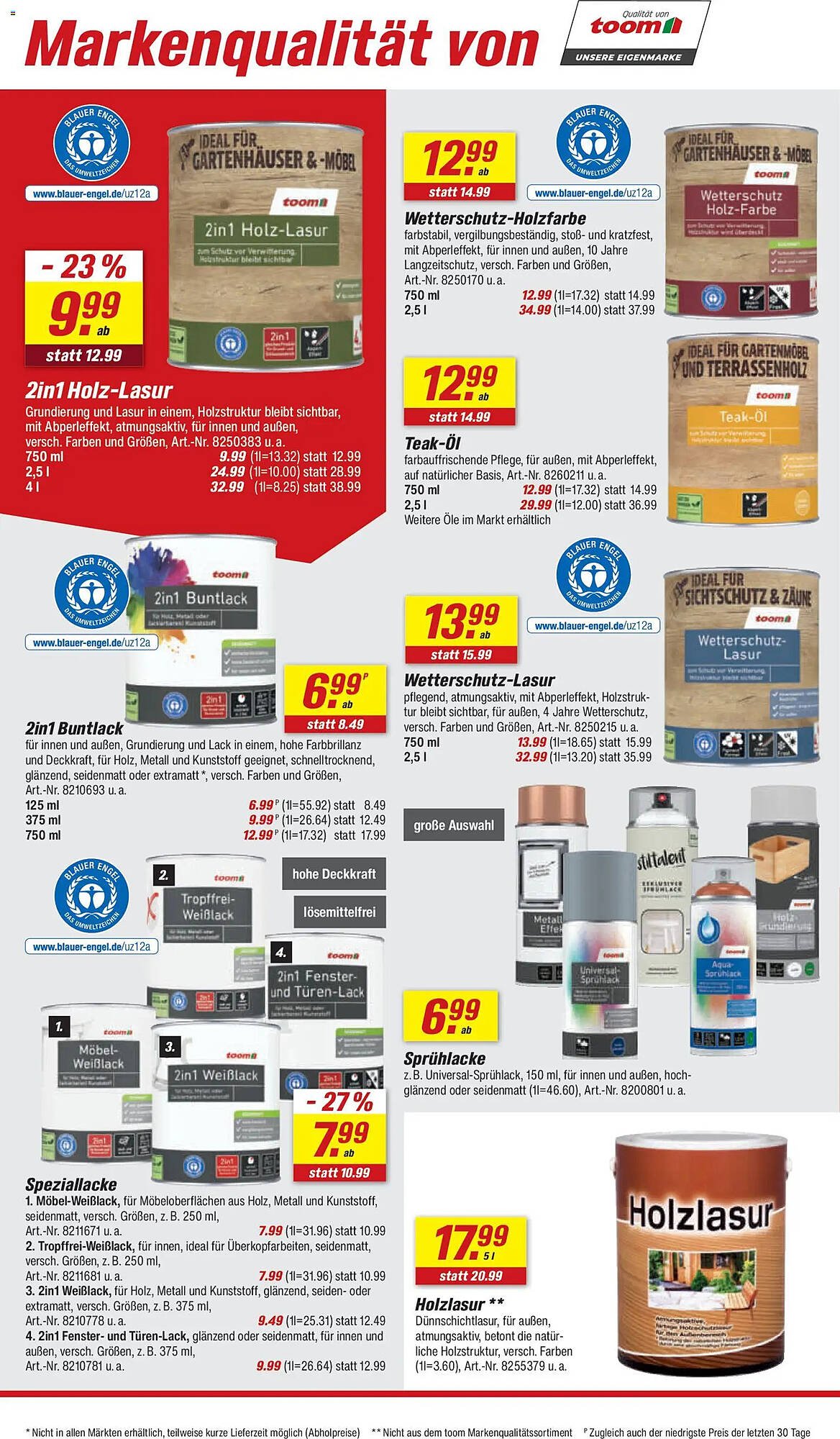 Toom Baumarkt Prospekt