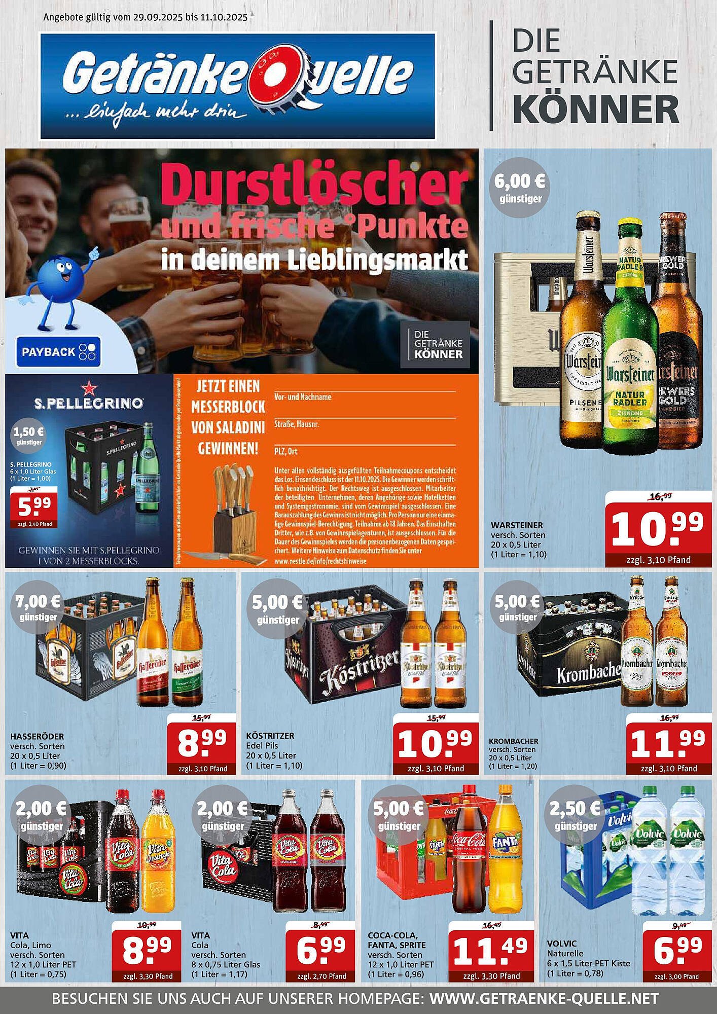 Getränke Quelle Prospekt (2025-09-28 - 2025-10-11) | 1