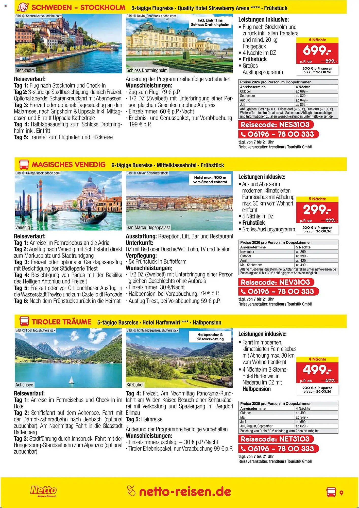 Netto Reisen Prospekt (2026-02-26 - 2026-03-31)