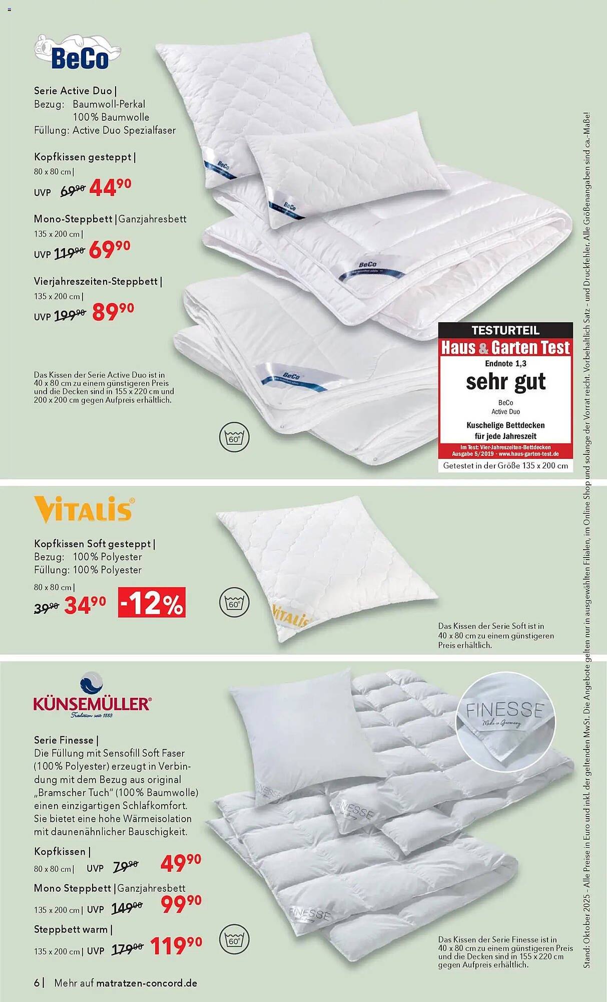 Matratzen Concord Prospekt