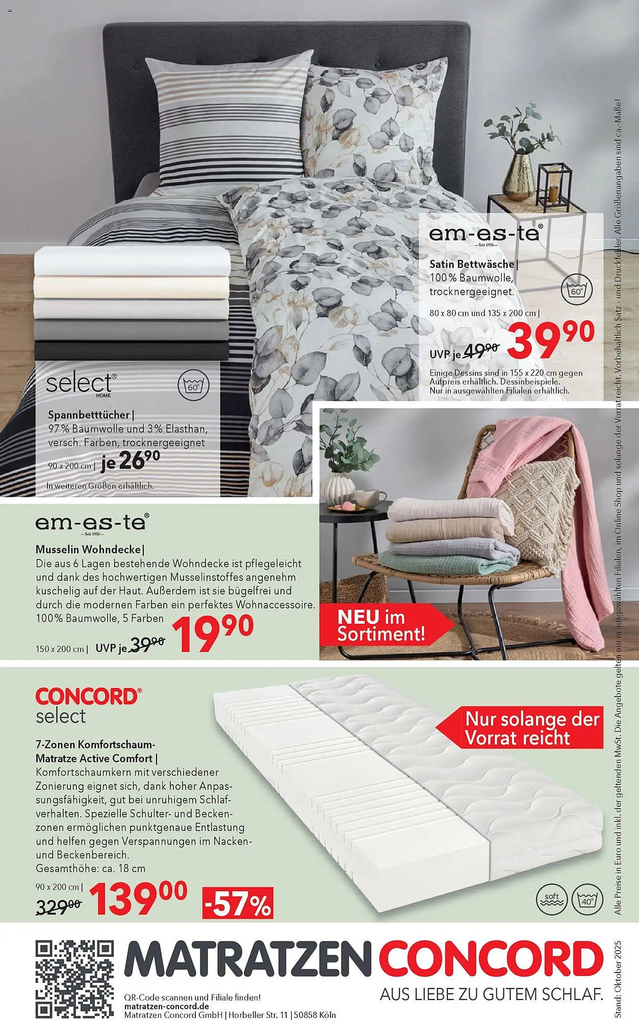 Matratzen Concord Prospekt