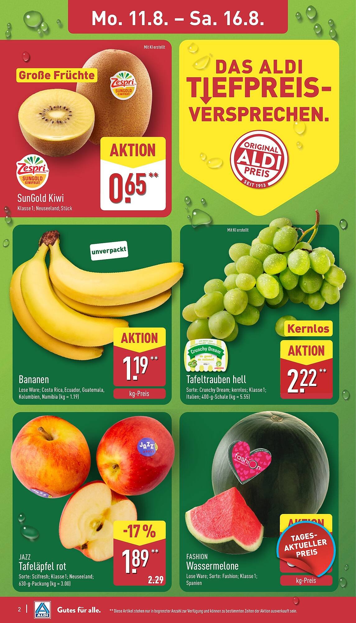 Aldi Nord Prospekt (2025-08-11 - 2025-08-16) | 2