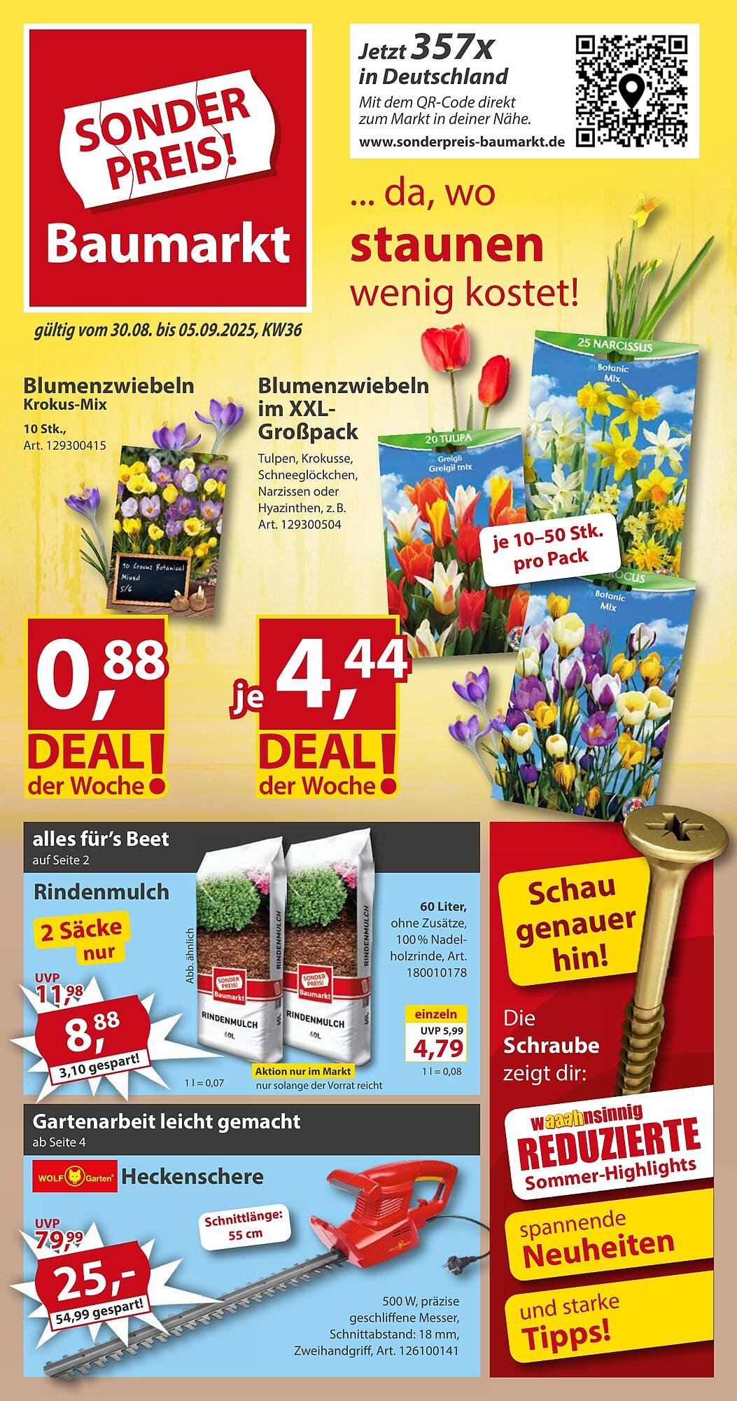 Sonderpreis Baumarkt Prospekt (2025-08-30 - 2025-09-05) | 1