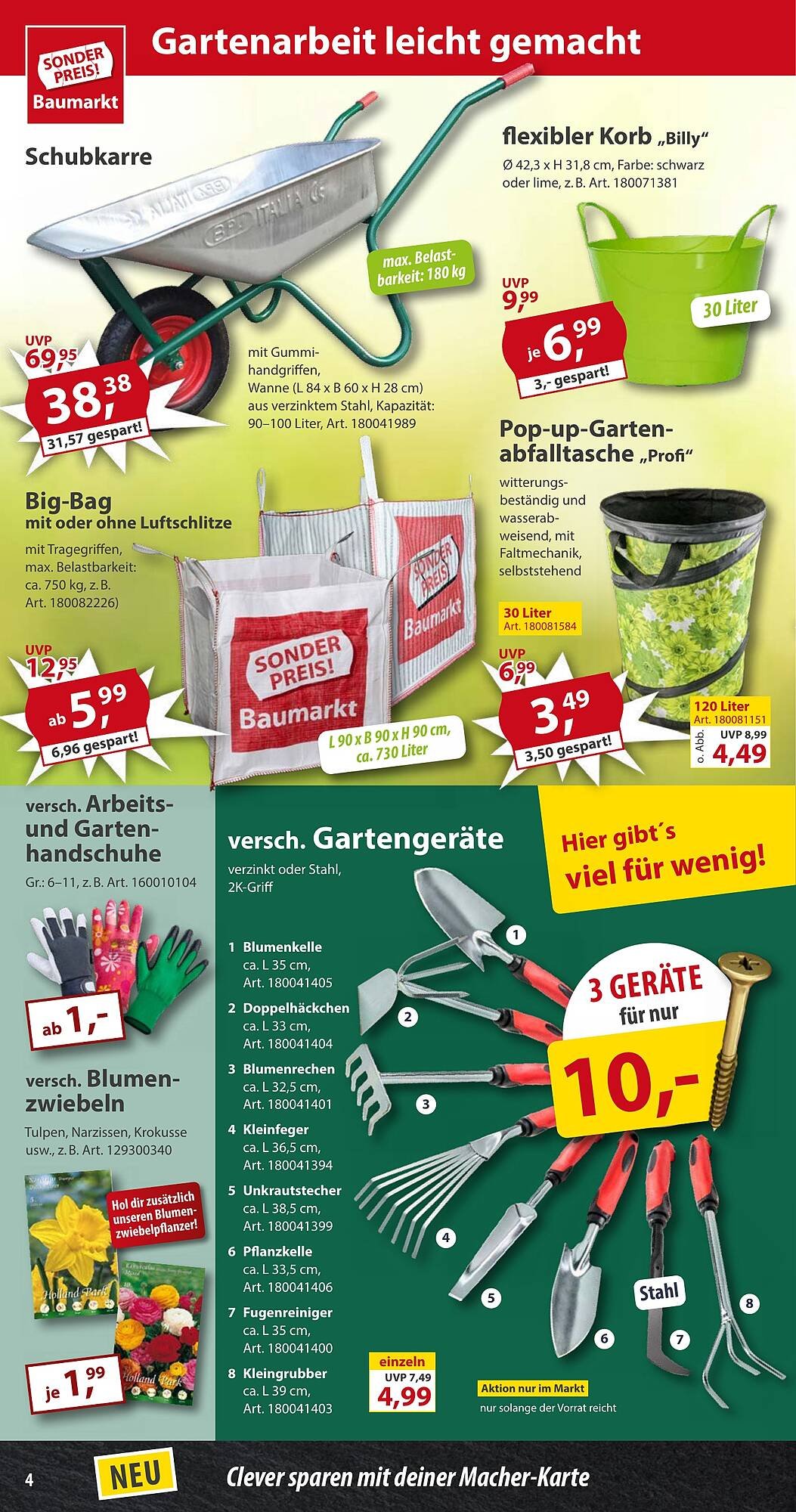 Sonderpreis Baumarkt Prospekt (2025-08-30 - 2025-09-05) | 4