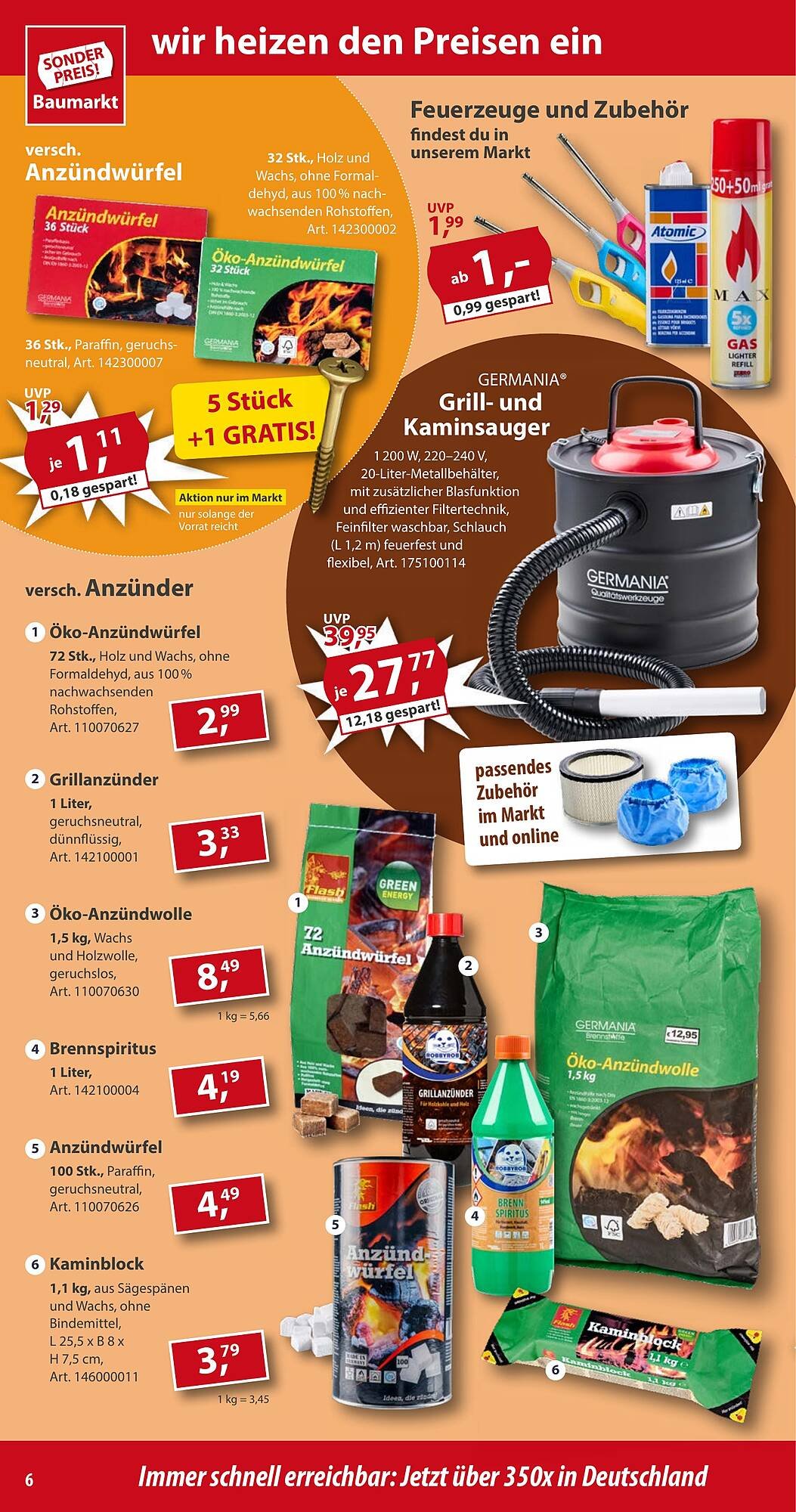 Sonderpreis Baumarkt Prospekt (2025-08-30 - 2025-09-05) | 6