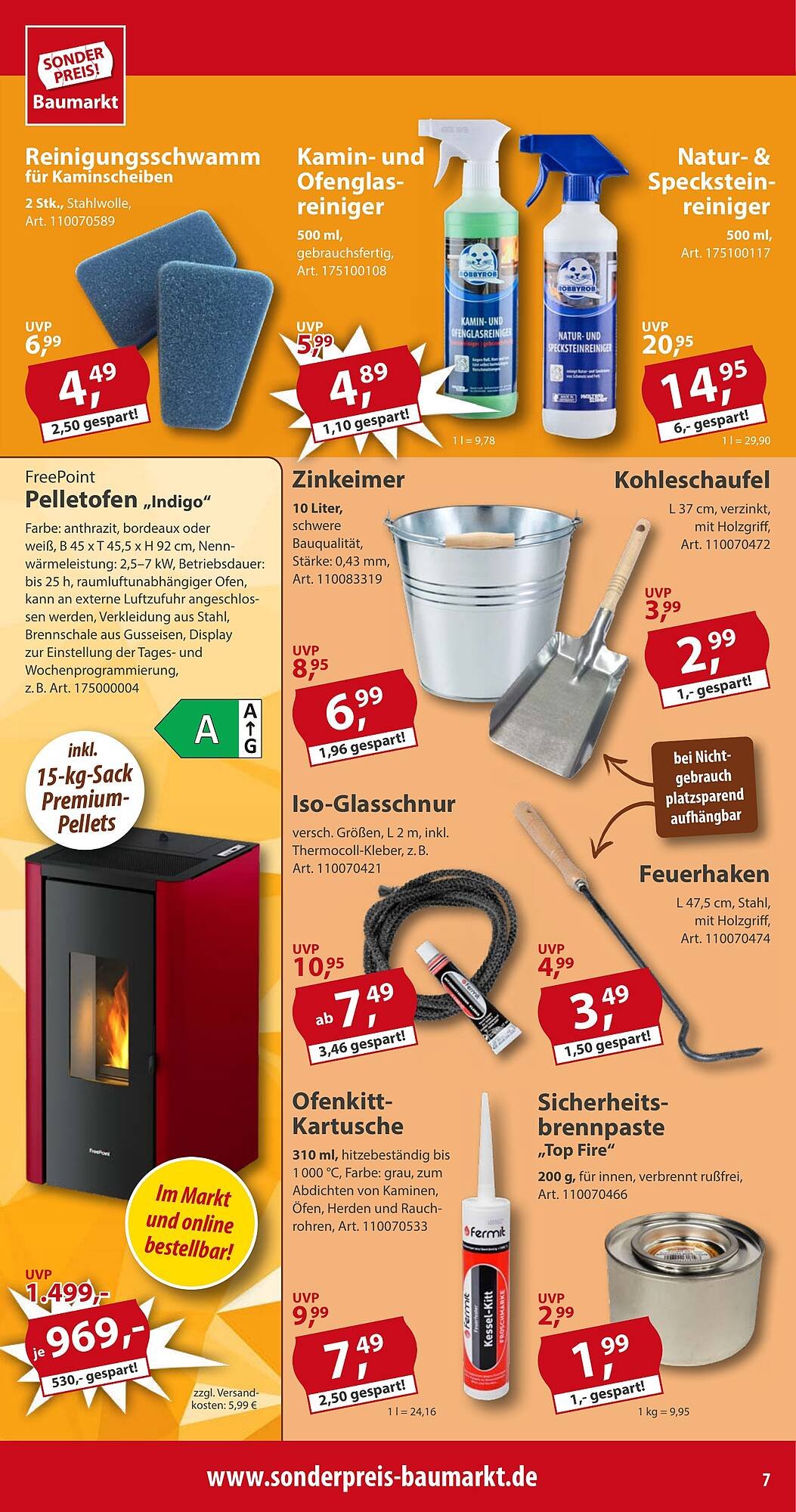 Sonderpreis Baumarkt Prospekt (2025-08-30 - 2025-09-05) | 7