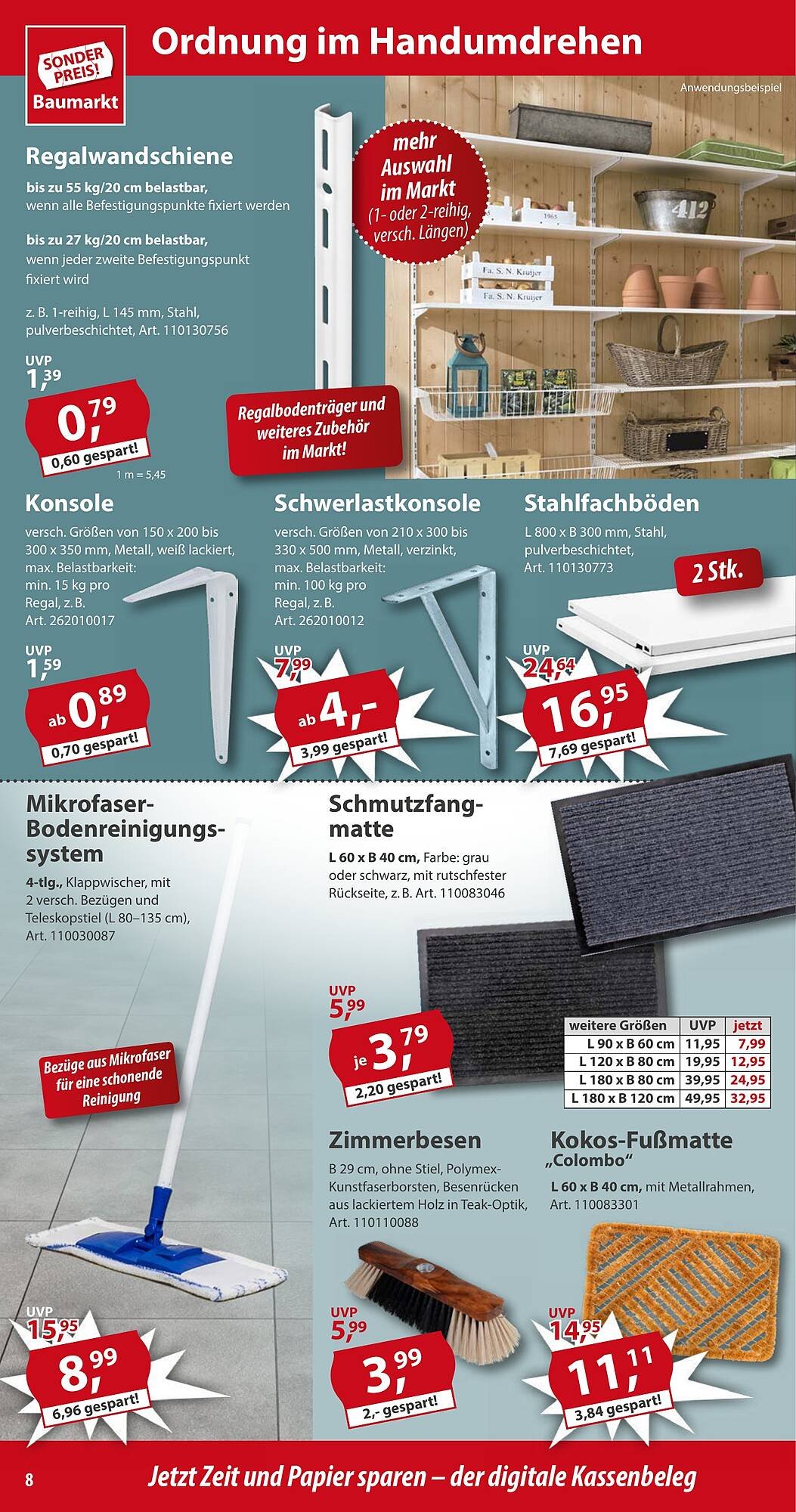 Sonderpreis Baumarkt Prospekt (2025-08-30 - 2025-09-05) | 8