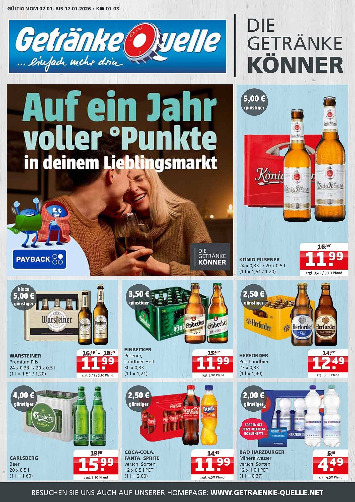 Getränke Quelle Prospekt (2026-01-02 - 2026-01-17)