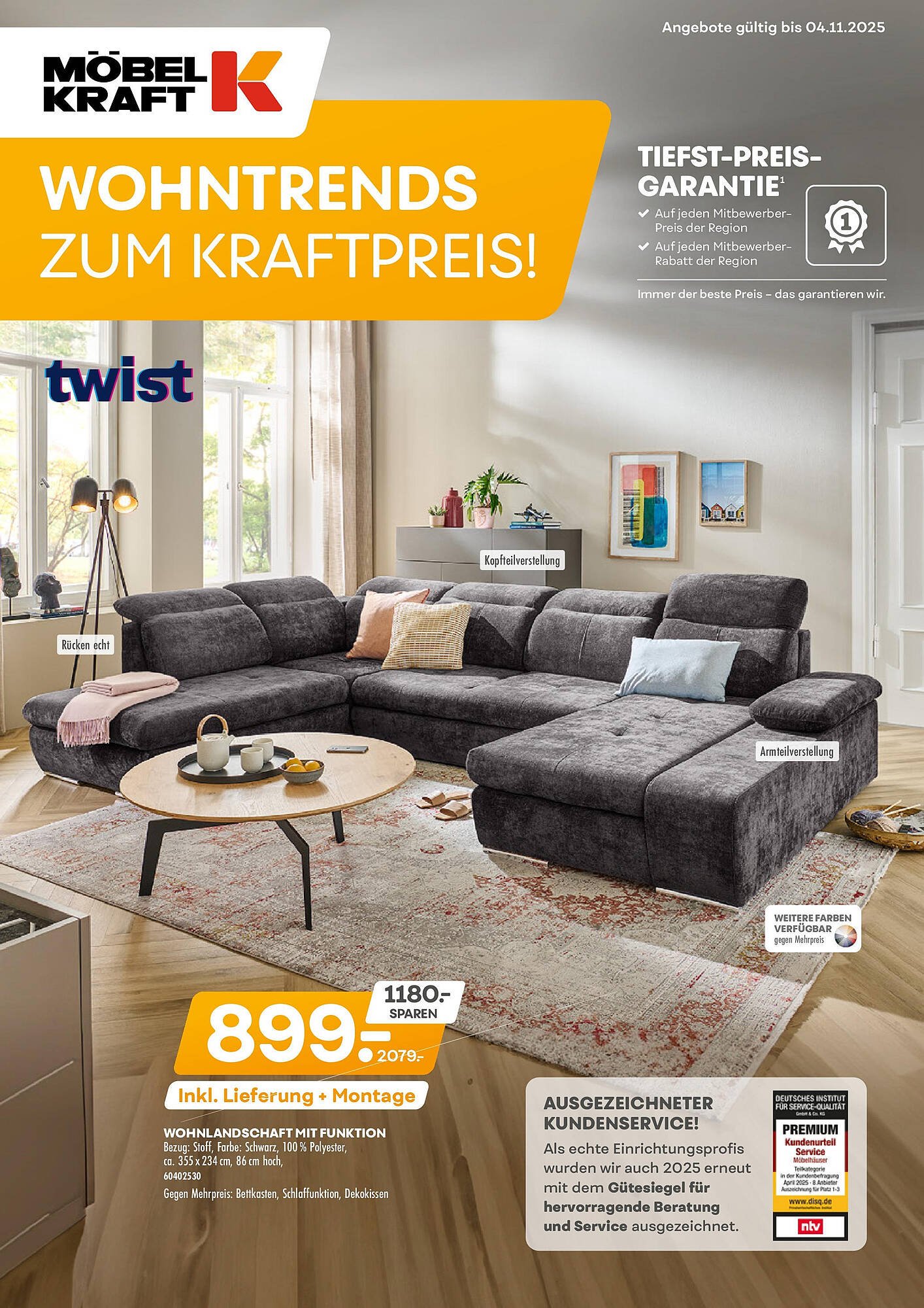 Möbel Kraft Prospekt (2025-10-07 - 2025-11-04) | 1