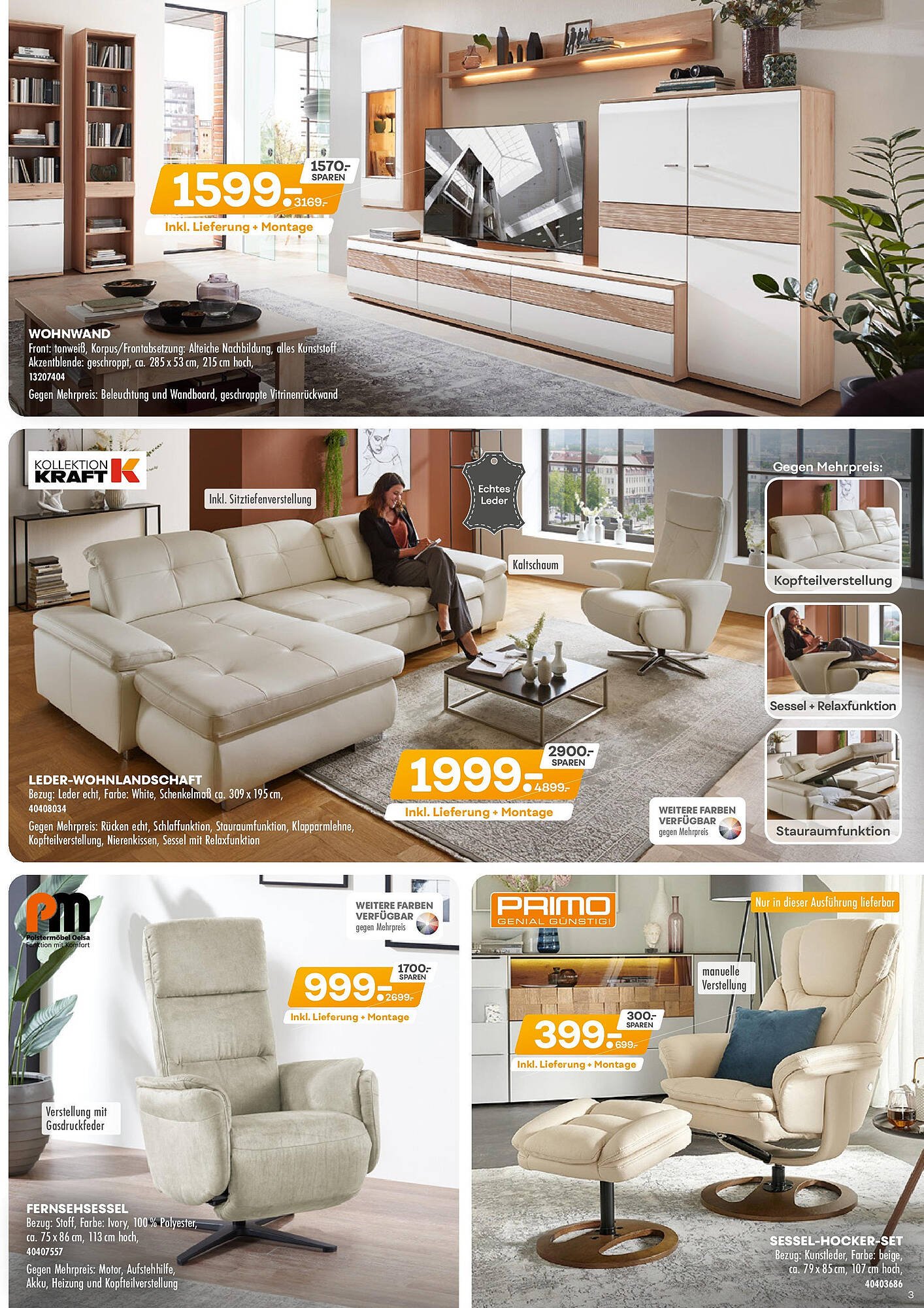 Möbel Kraft Prospekt (2025-10-07 - 2025-11-04) | 3