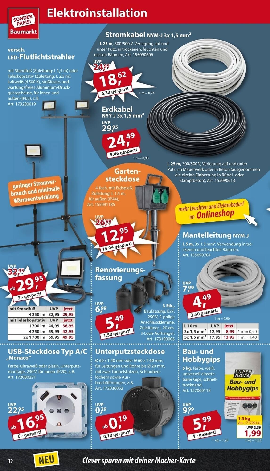 Sonderpreis Baumarkt Prospekt (2025-08-02 - 2025-08-08) | 12