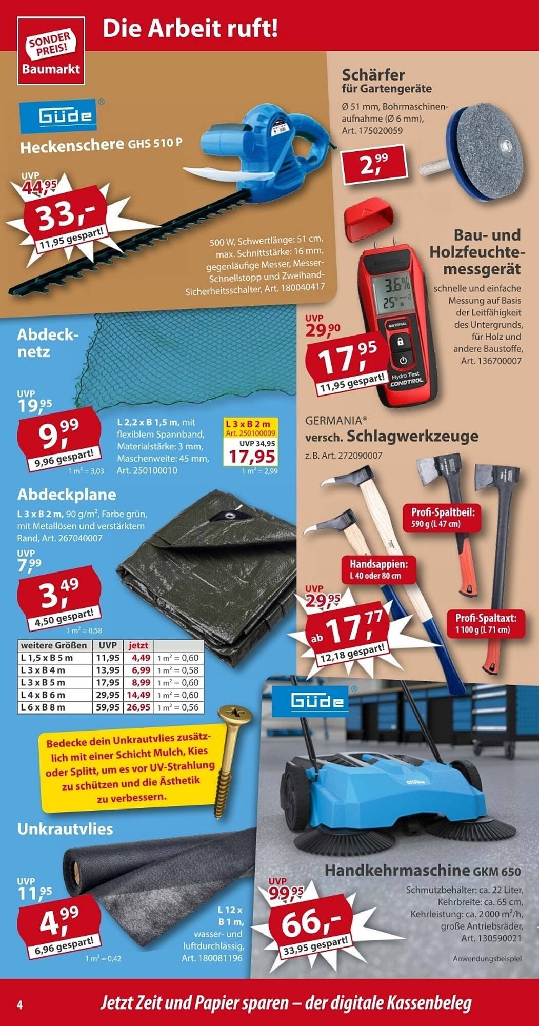 Sonderpreis Baumarkt Prospekt (2025-08-02 - 2025-08-08) | 4