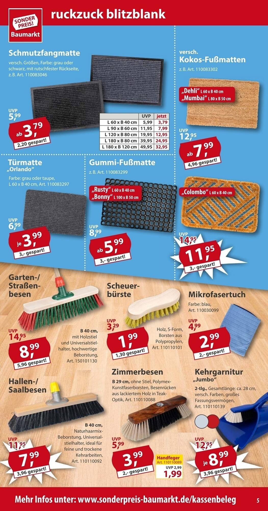 Sonderpreis Baumarkt Prospekt (2025-08-02 - 2025-08-08) | 5