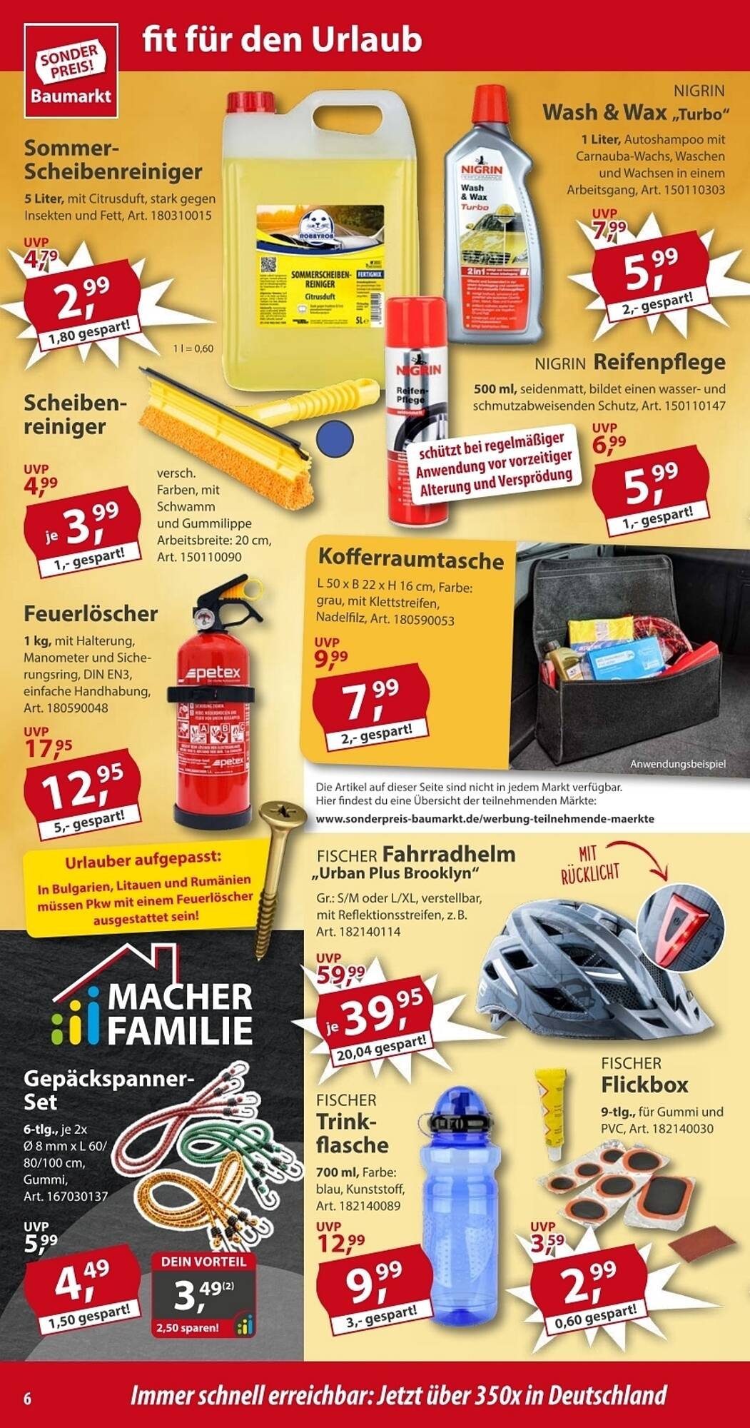 Sonderpreis Baumarkt Prospekt (2025-08-02 - 2025-08-08) | 6