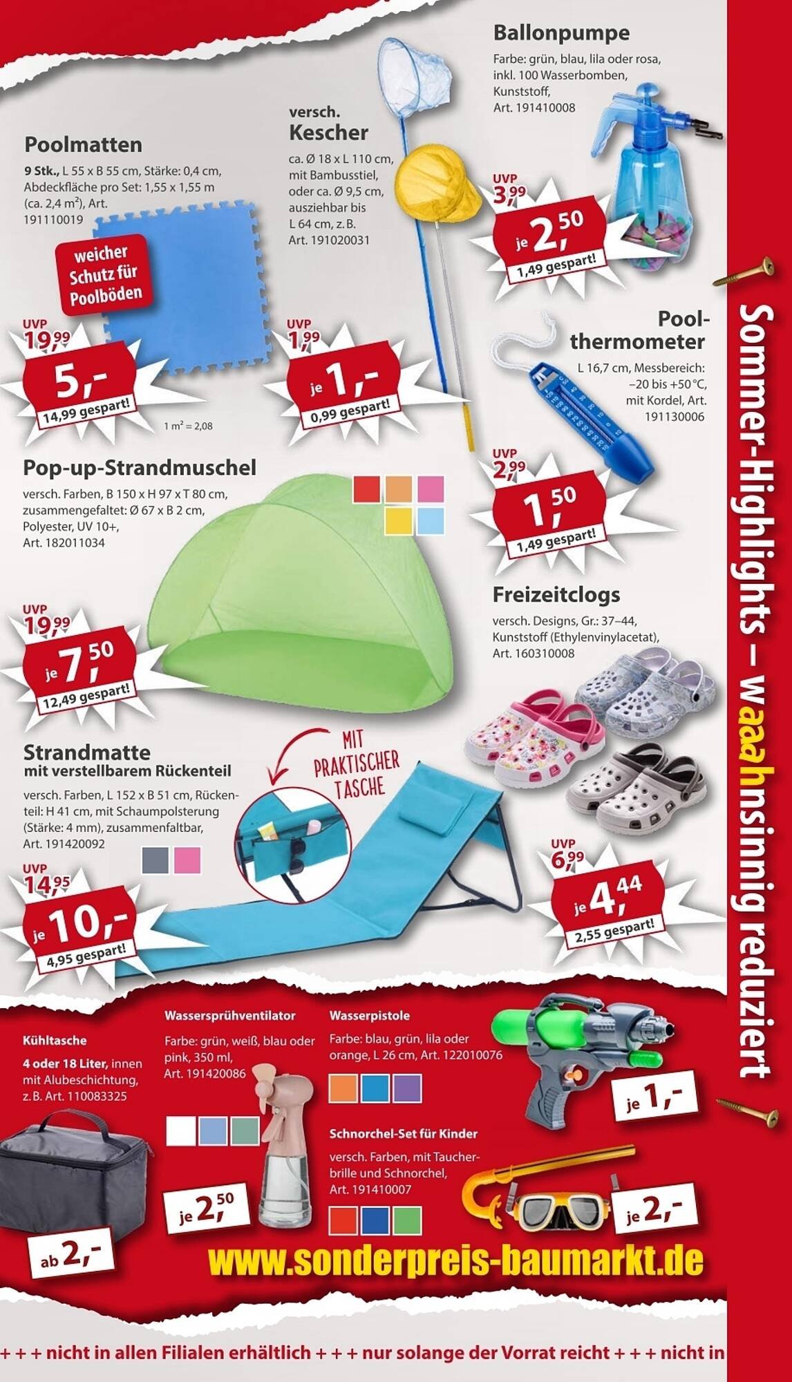Sonderpreis Baumarkt Prospekt (2025-08-02 - 2025-08-08) | 9