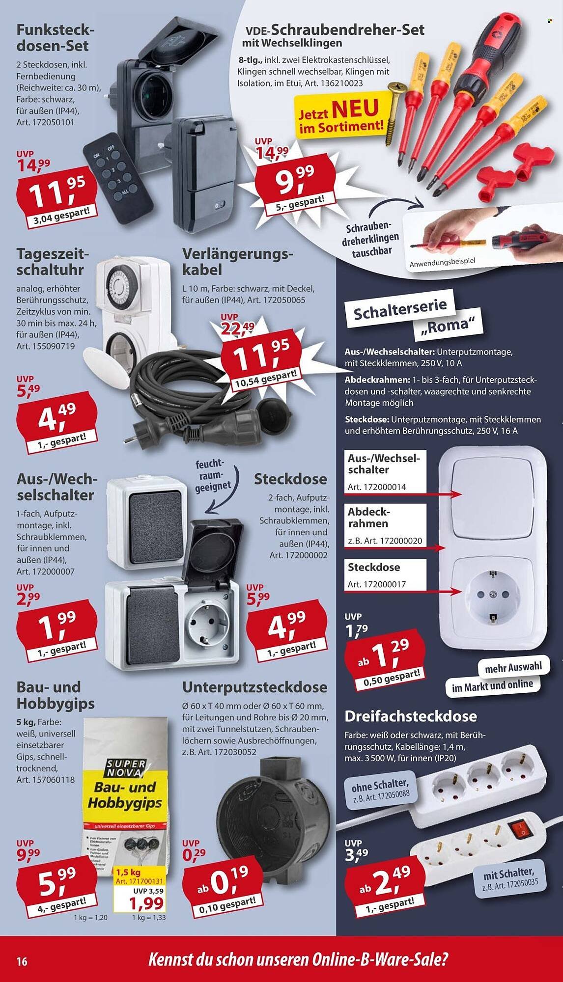 Sonderpreis Baumarkt Prospekt (2025-09-27 - 2025-10-03) | 16