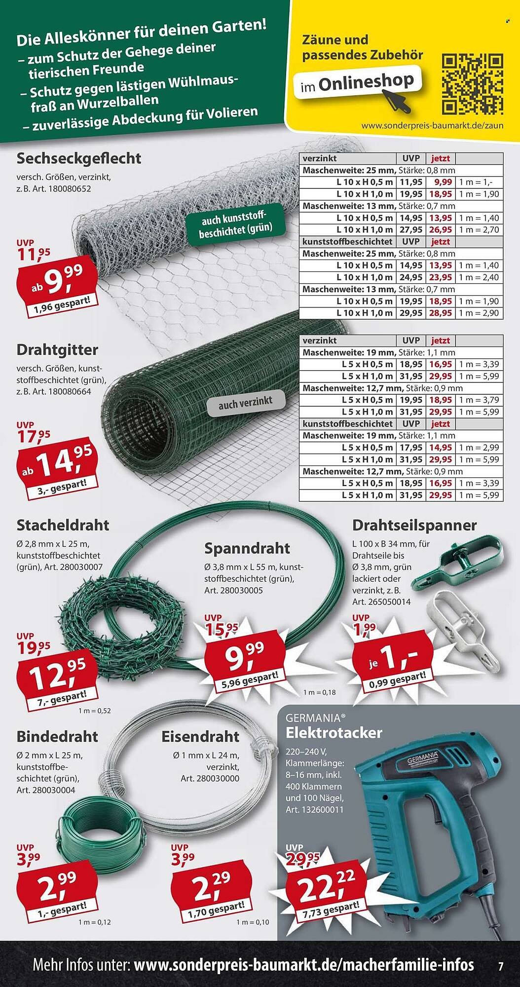 Sonderpreis Baumarkt Prospekt (2025-09-27 - 2025-10-03) | 7