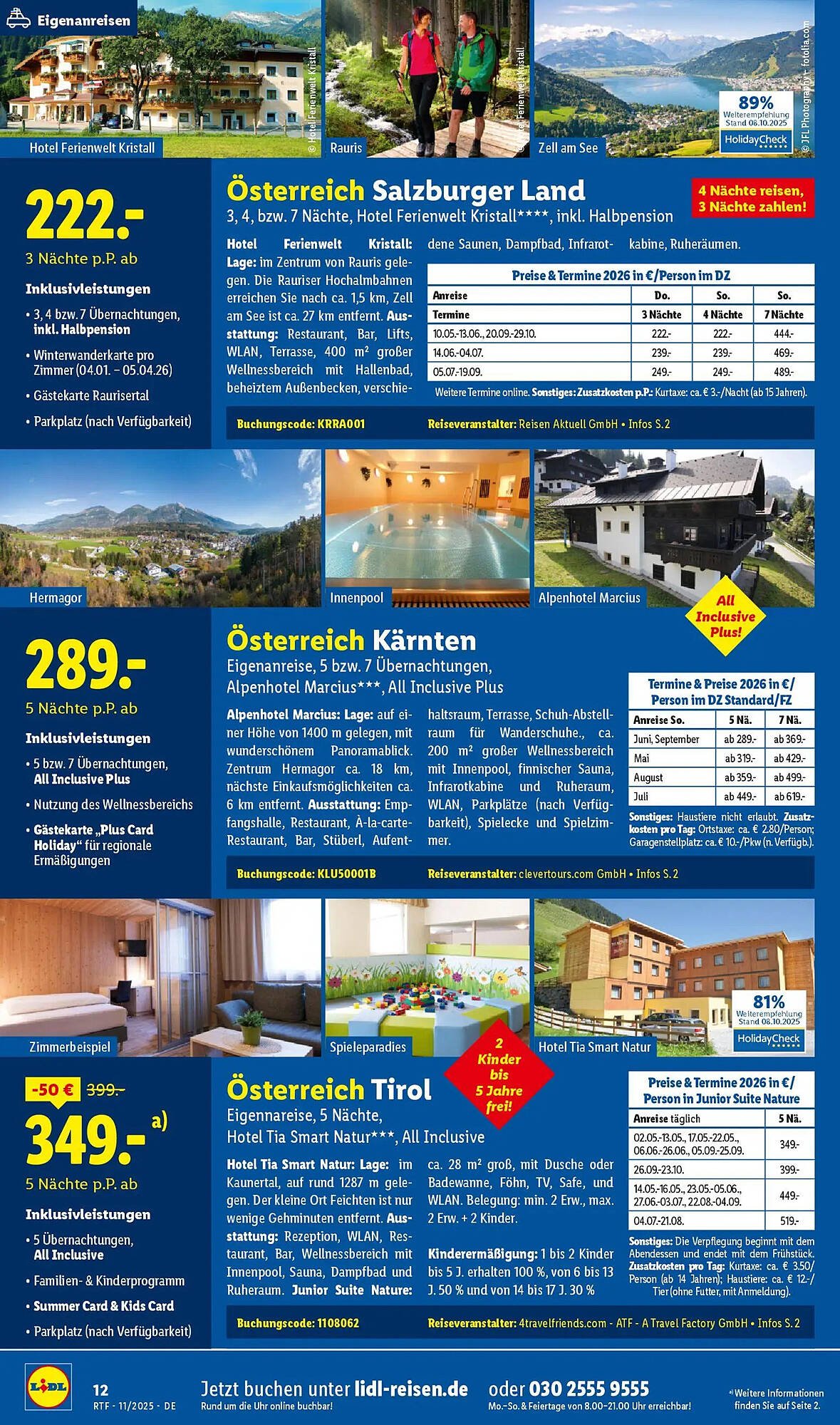 Lidl Reisen Prospekt (2025-11-12 - 2025-12-15)