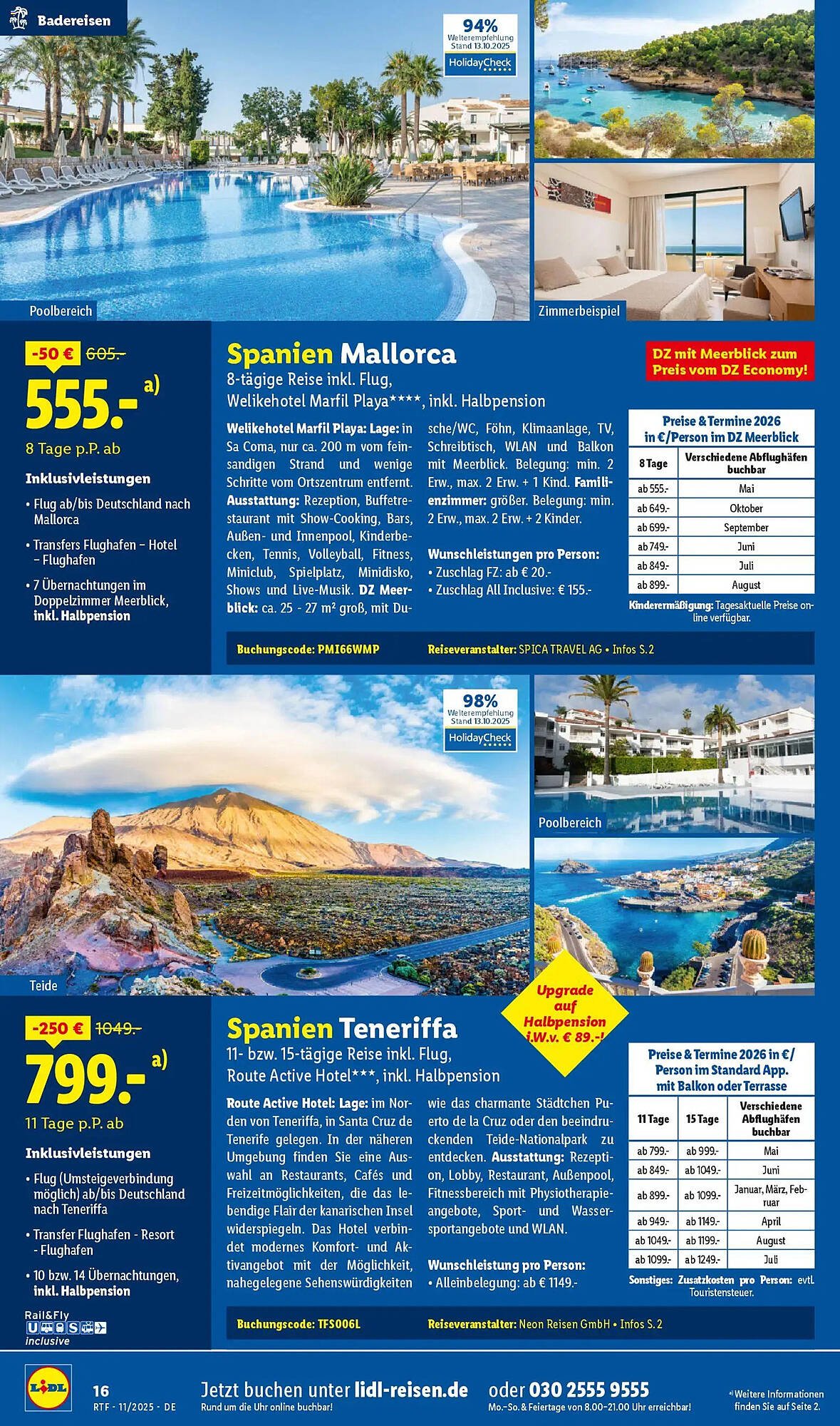 Lidl Reisen Prospekt (2025-11-12 - 2025-12-15)