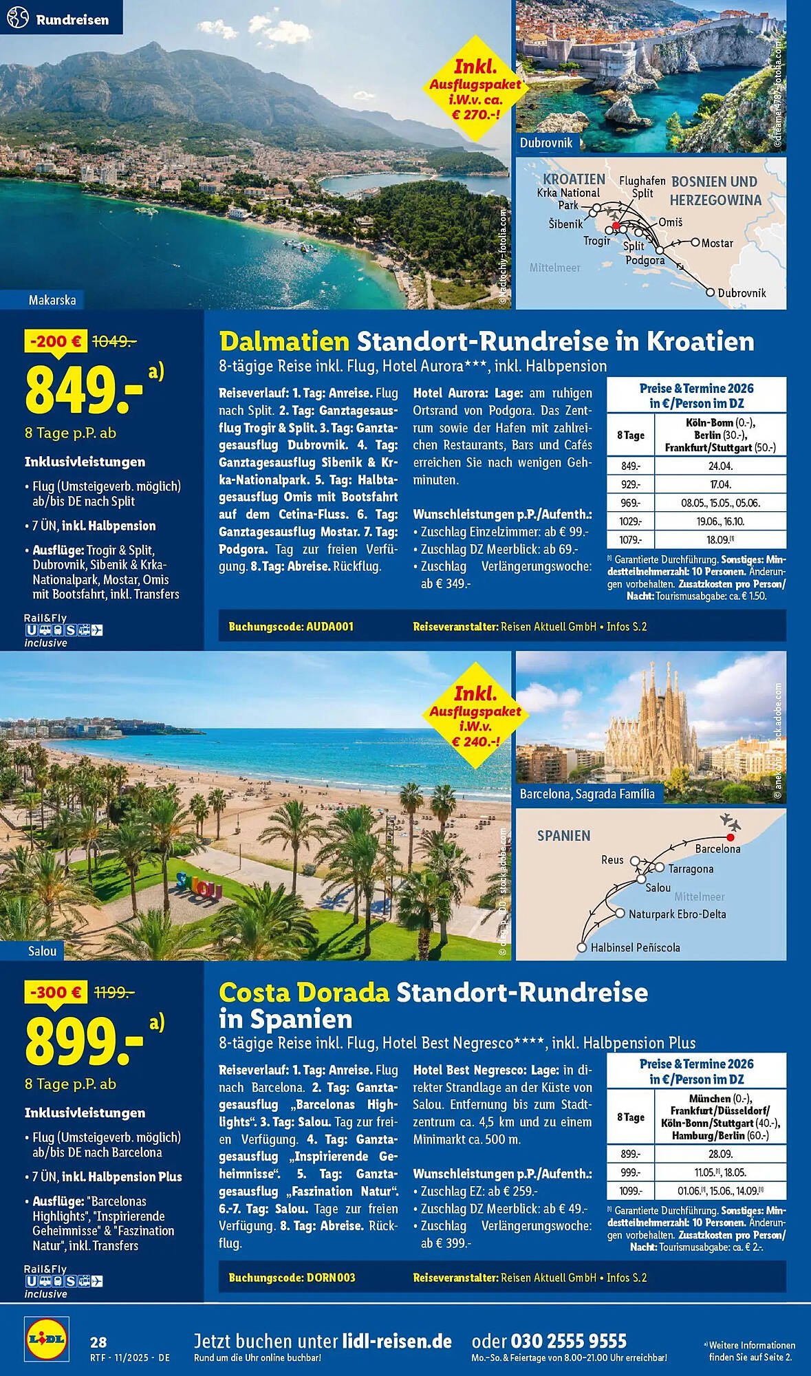 Lidl Reisen Prospekt (2025-11-12 - 2025-12-15)