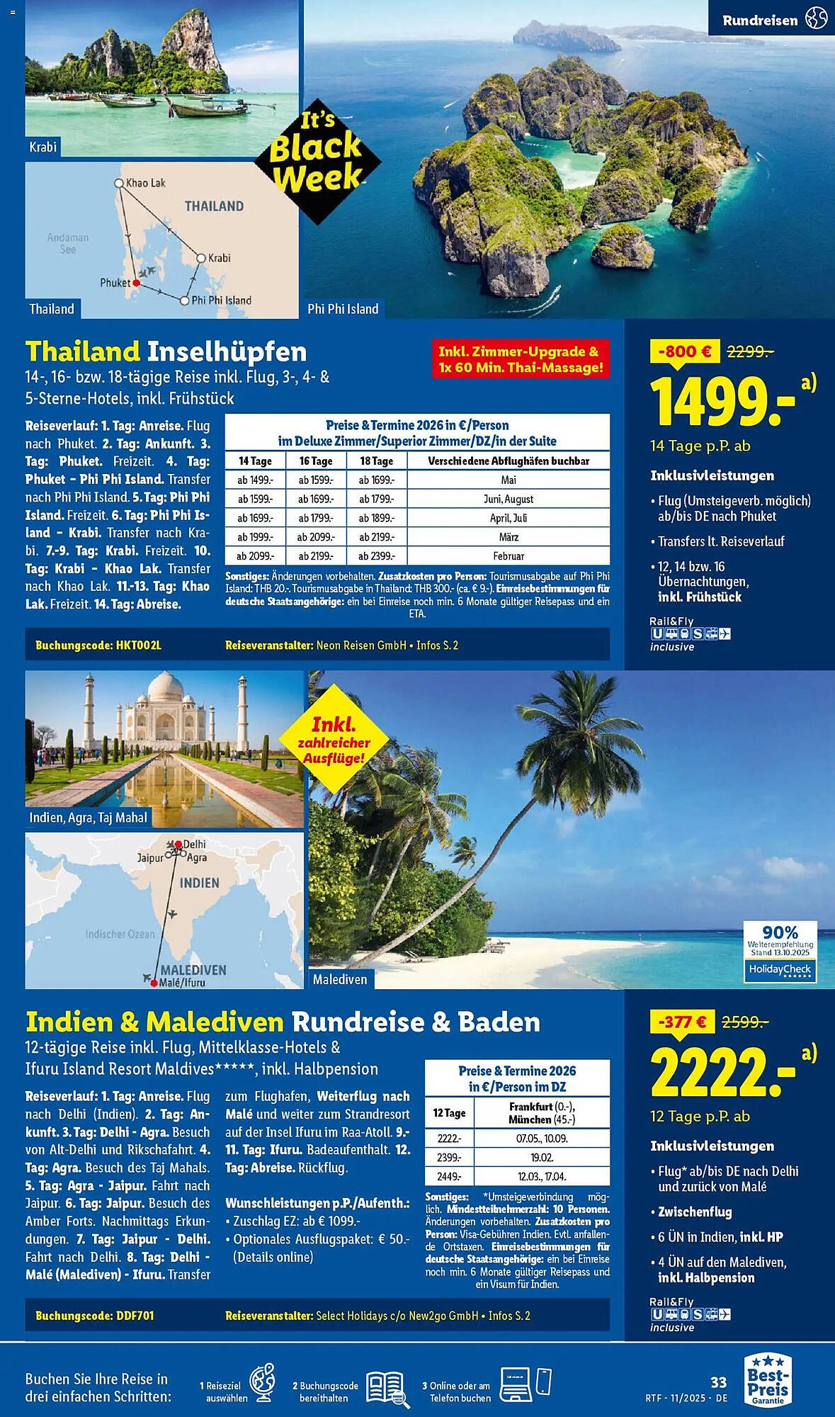 Lidl Reisen Prospekt (2025-11-12 - 2025-12-15)