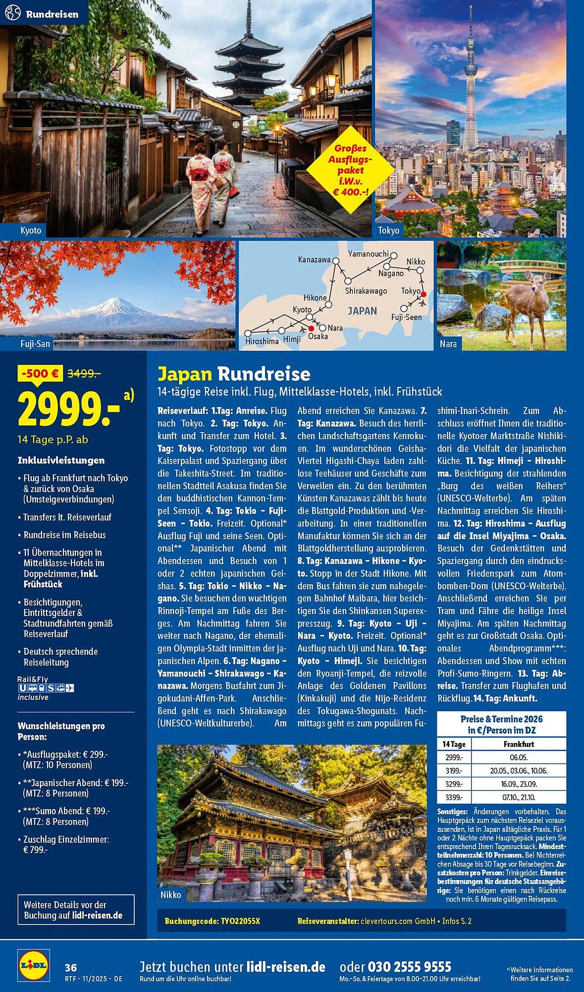 Lidl Reisen Prospekt (2025-11-12 - 2025-12-15)