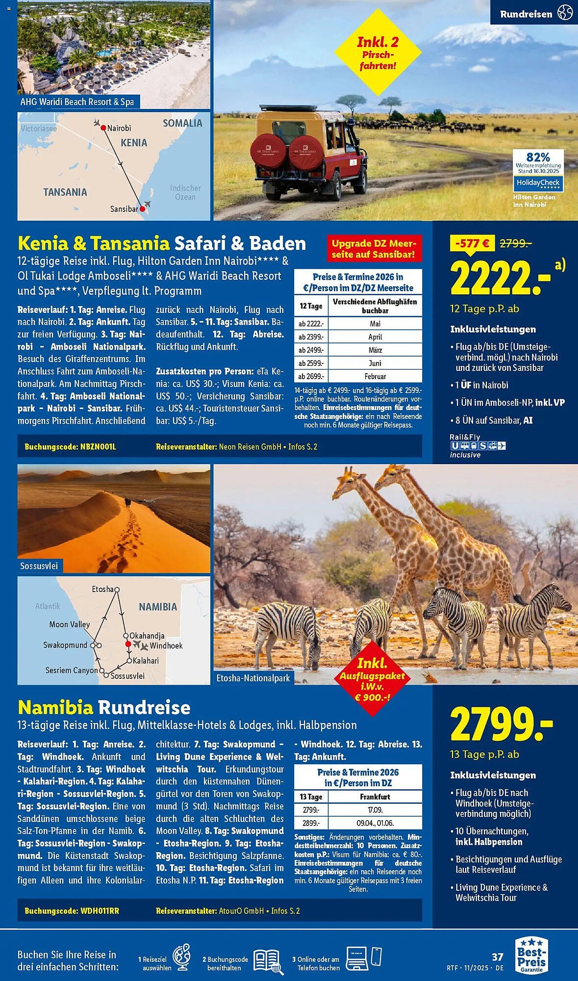 Lidl Reisen Prospekt (2025-11-12 - 2025-12-15)