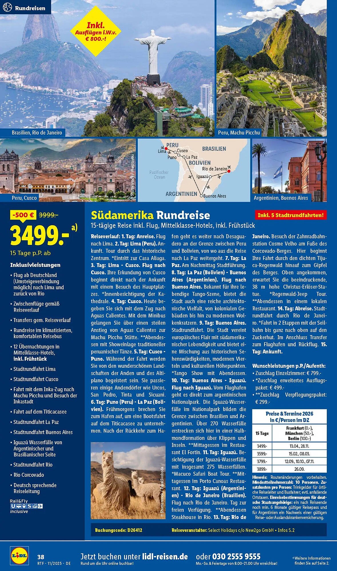 Lidl Reisen Prospekt (2025-11-12 - 2025-12-15)