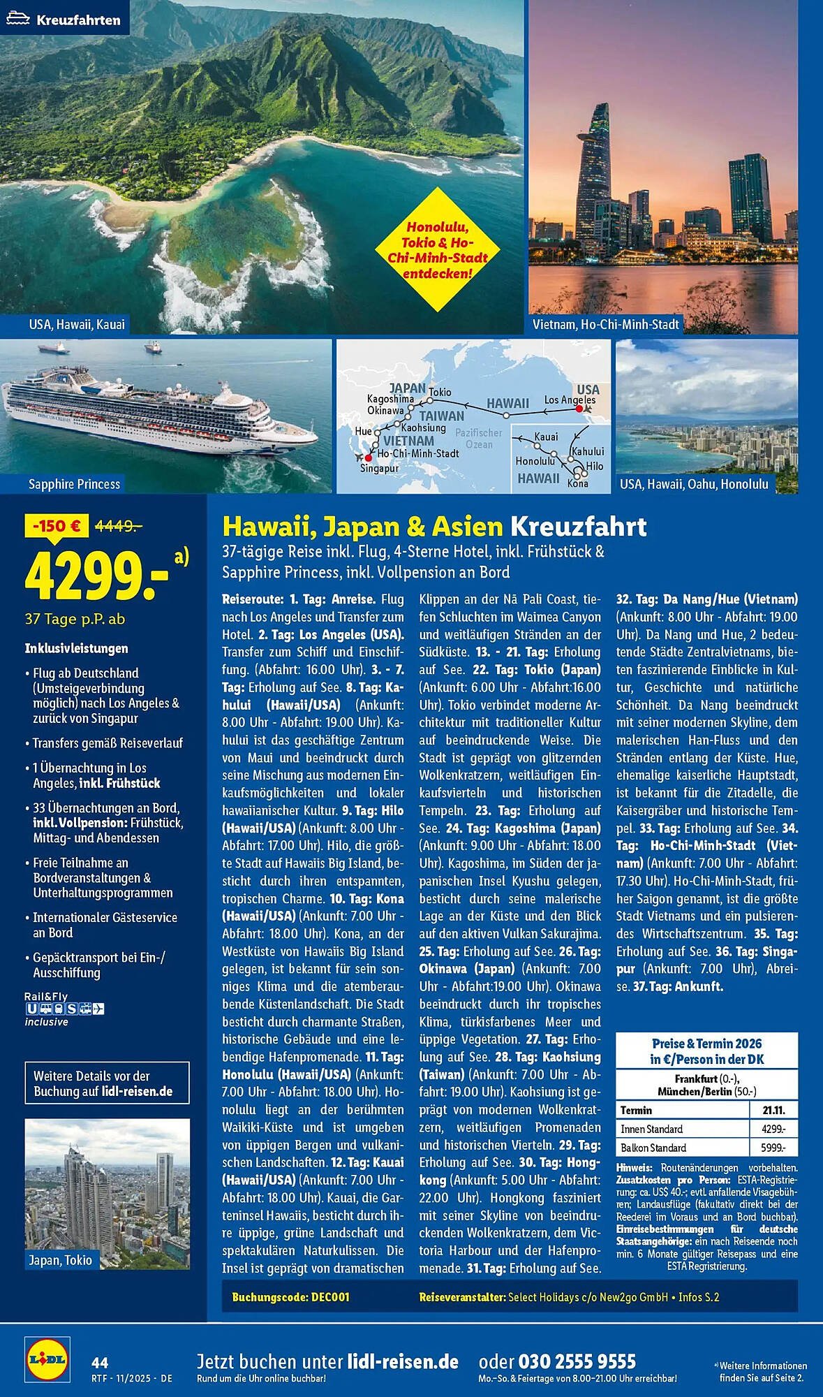 Lidl Reisen Prospekt (2025-11-12 - 2025-12-15)
