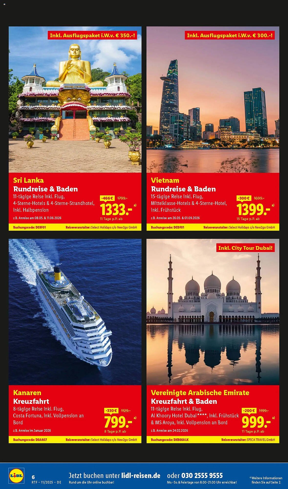 Lidl Reisen Prospekt (2025-11-12 - 2025-12-15)