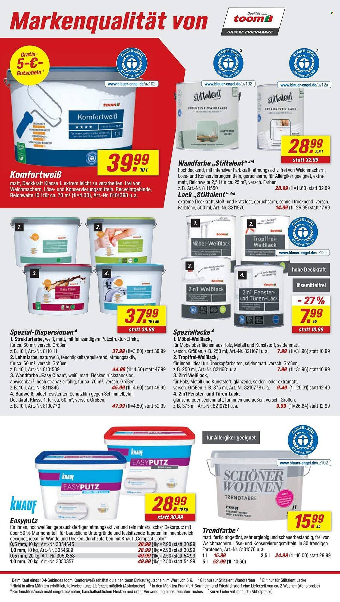 Toom Baumarkt Prospekt