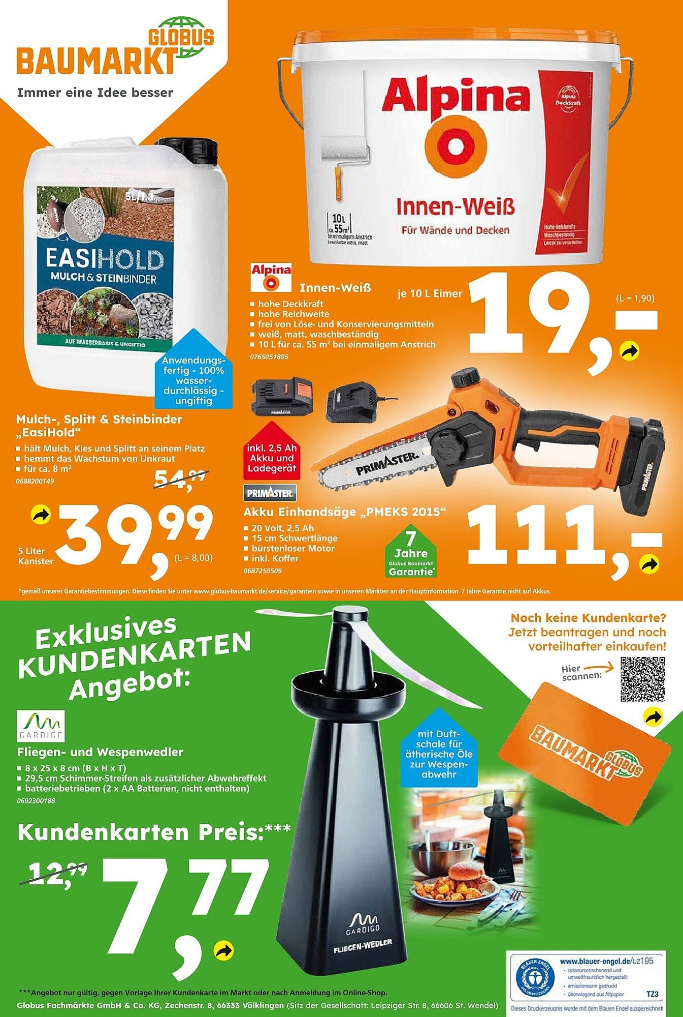 Globus Baumarkt Prospekt (2025-08-03 - 2025-08-09) | 16
