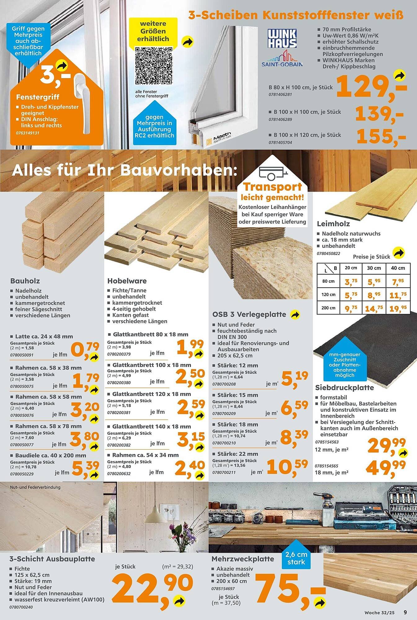 Globus Baumarkt Prospekt (2025-08-03 - 2025-08-09) | 9