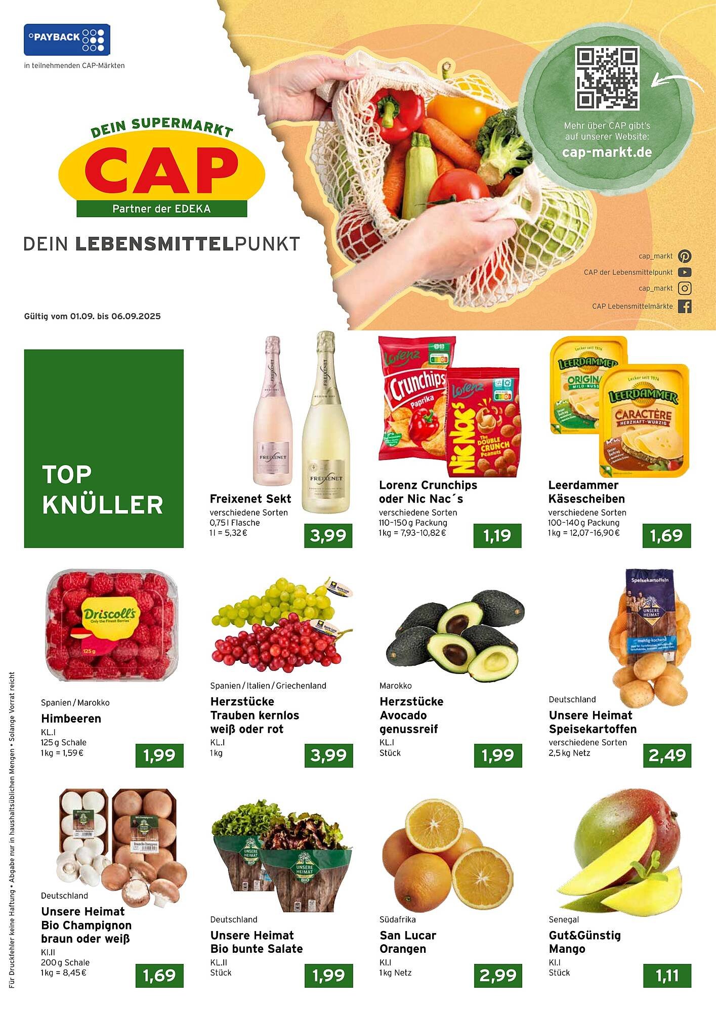CAP Markt Prospekt (2025-09-01 - 2025-09-06) | 1