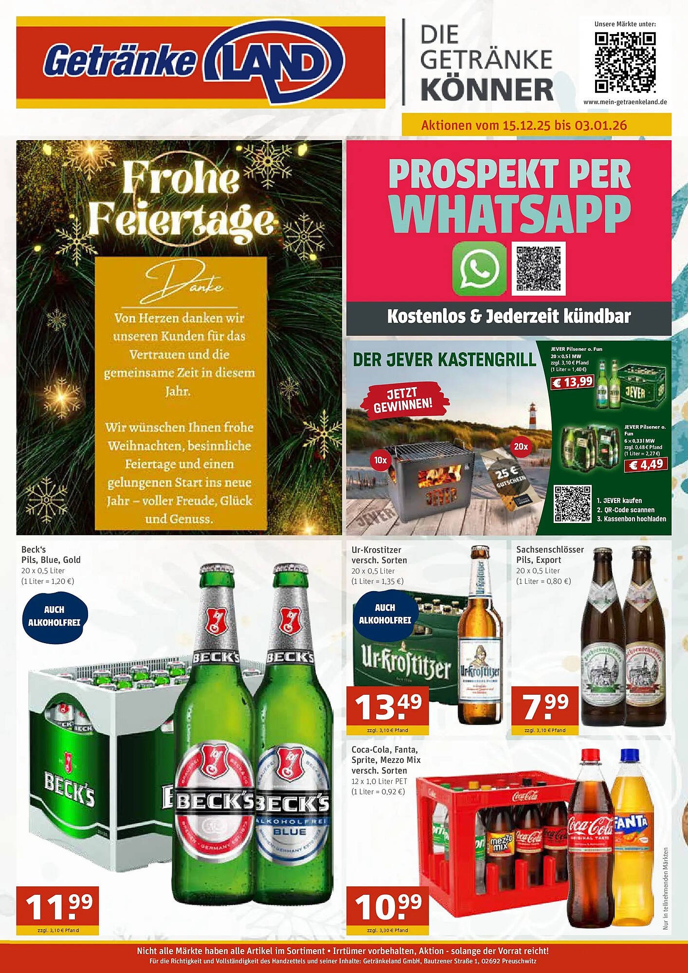 Getränkeland Prospekt (2025-12-14 - 2026-01-03)