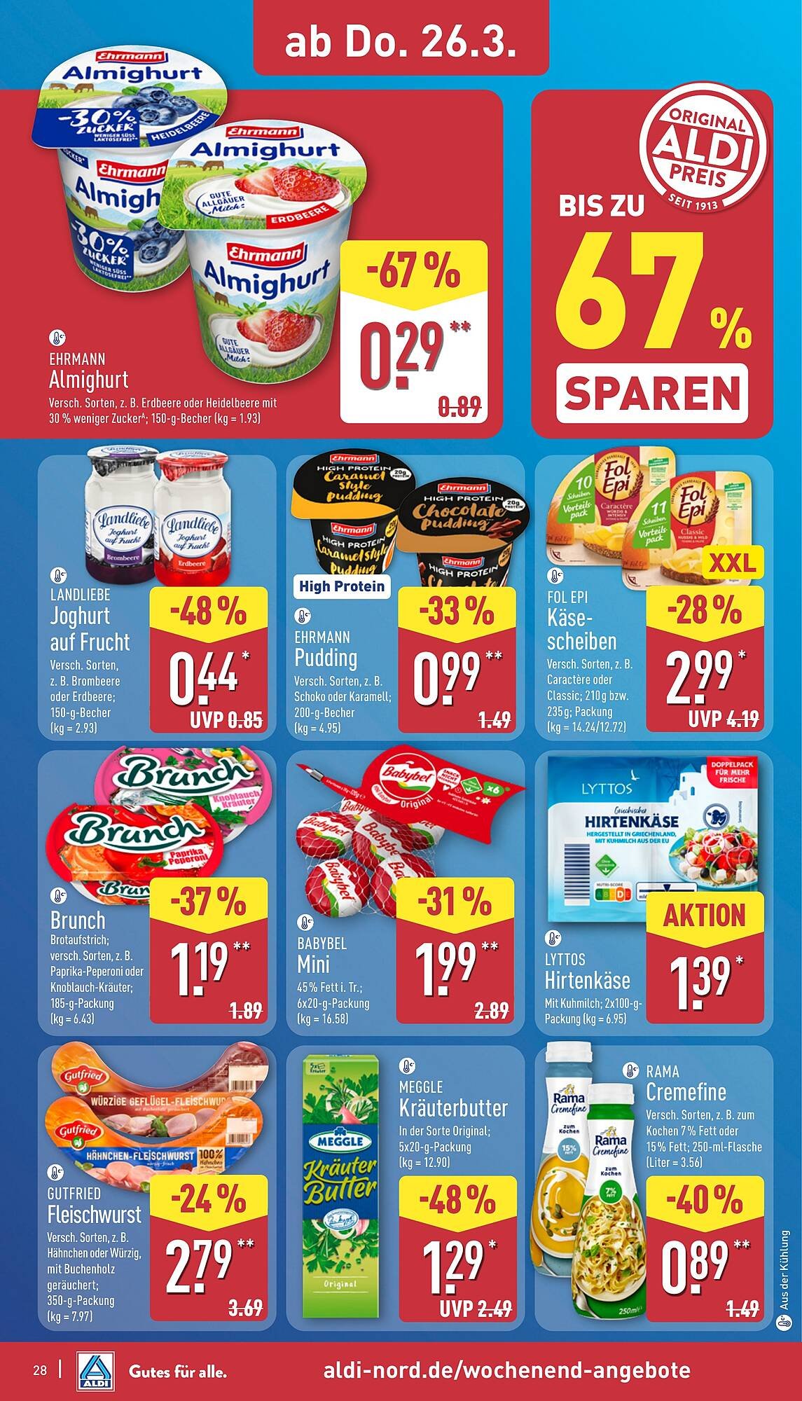 Aldi Nord Prospekt (2026-03-23 - 2026-03-28)
