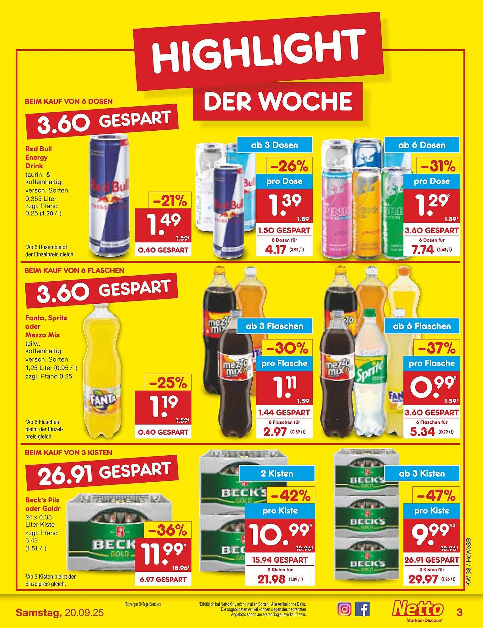 Netto Marken-Discount Prospekt (2025-09-15 - 2025-09-20) | 3