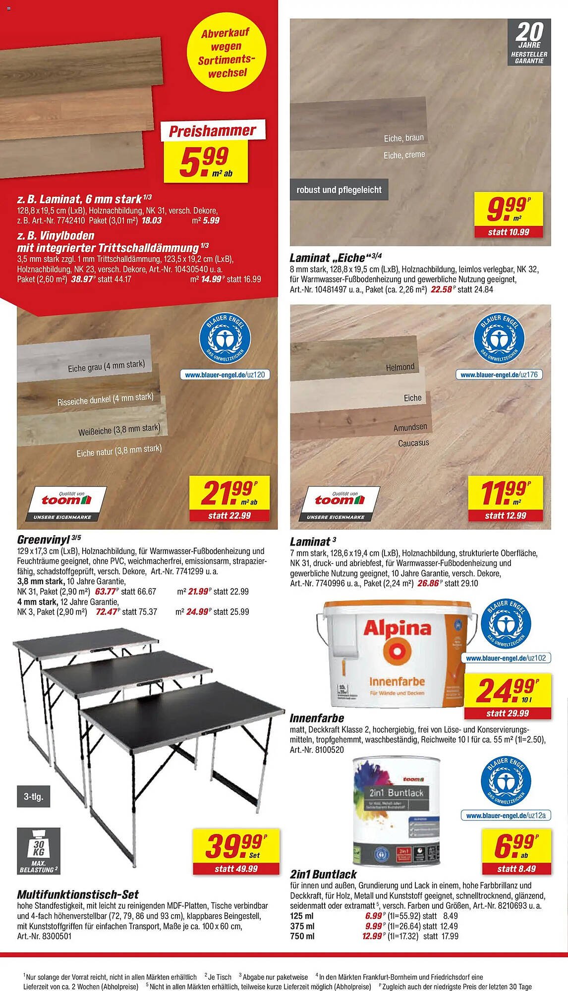 Toom Baumarkt Prospekt