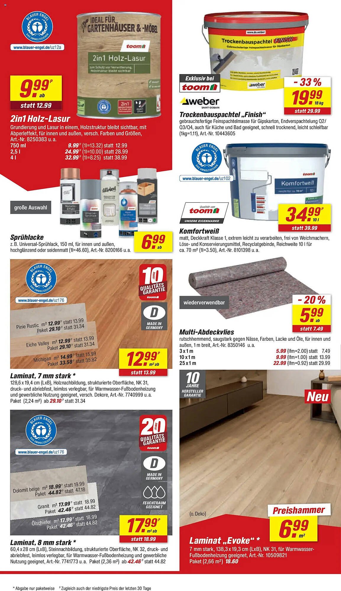 Toom Baumarkt Prospekt