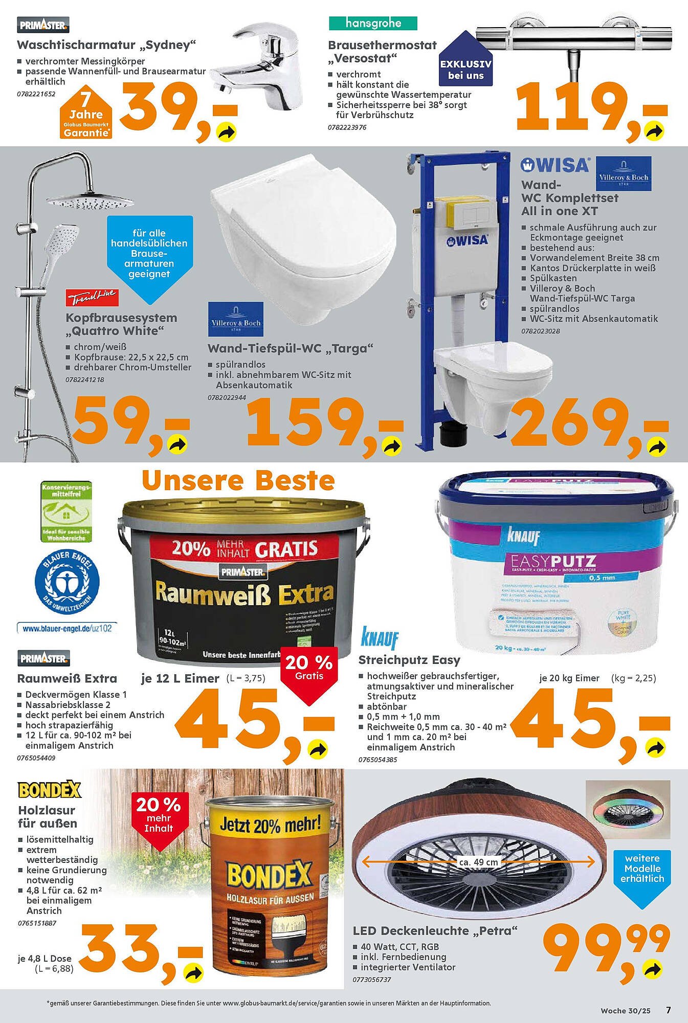 Globus Baumarkt Prospekt (2025-07-20 - 2025-07-26) | 7