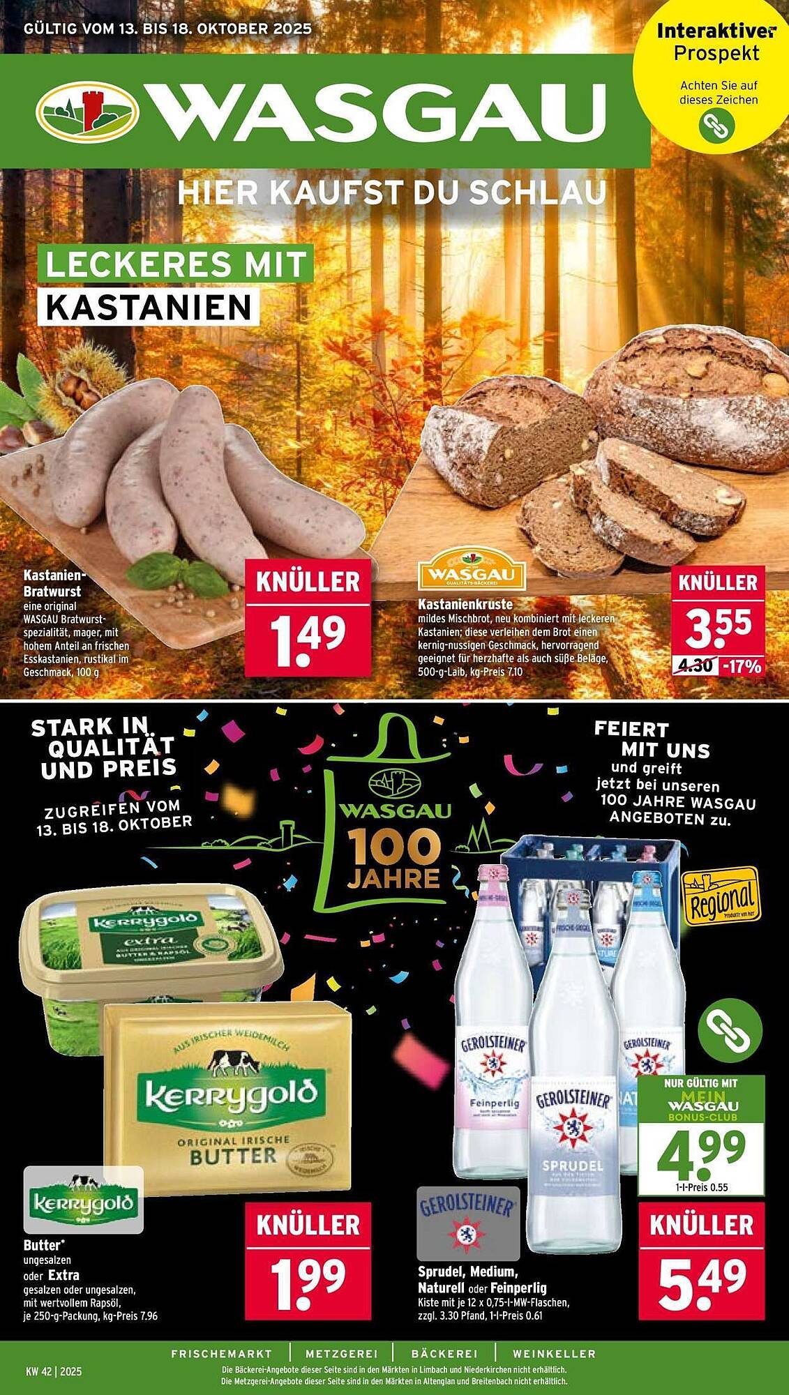 Wasgau Prospekt (2025-10-13 - 2025-10-18) | 1
