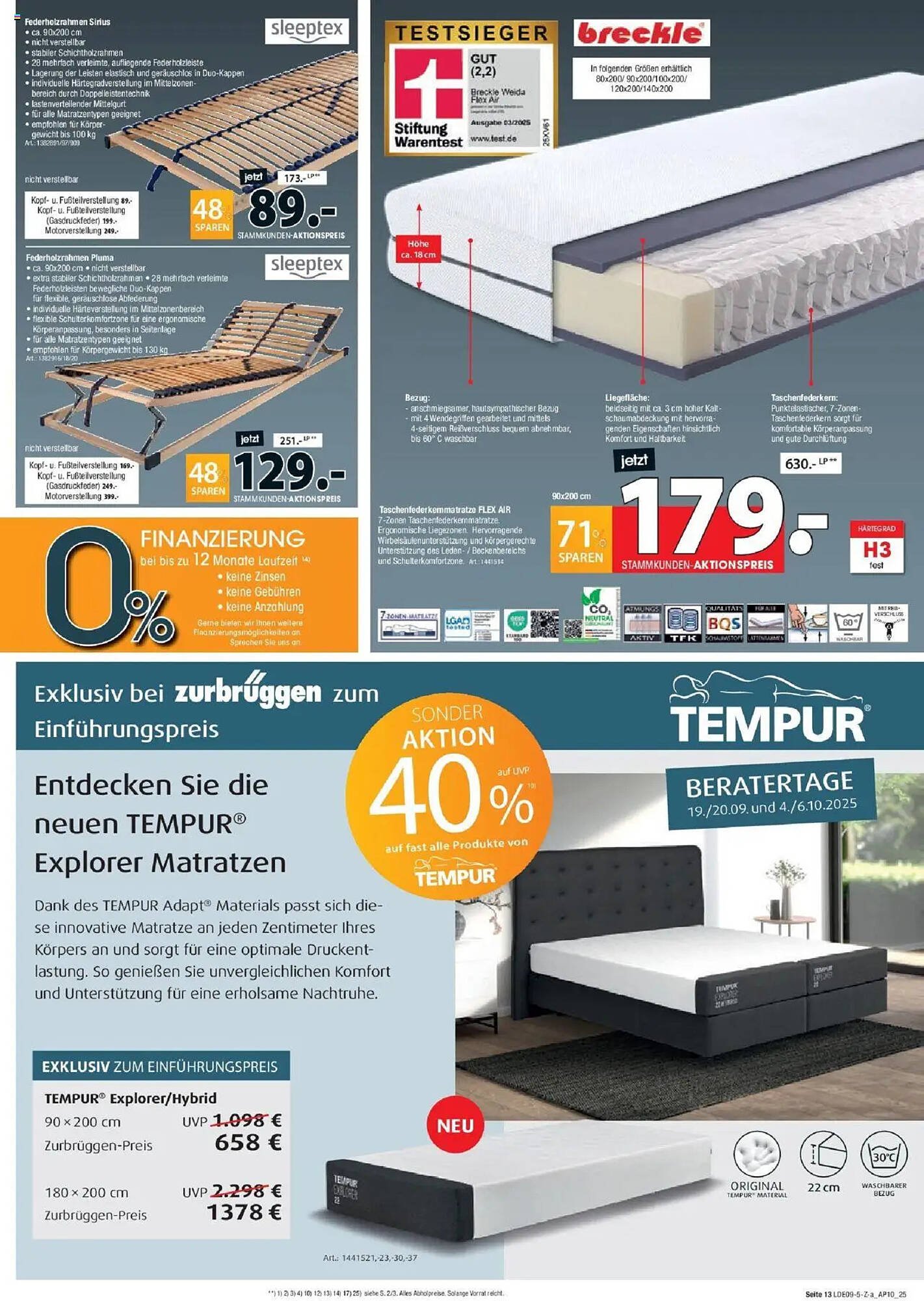 Zurbrüggen Prospekt (2025-09-20 - 2025-10-04) | 13